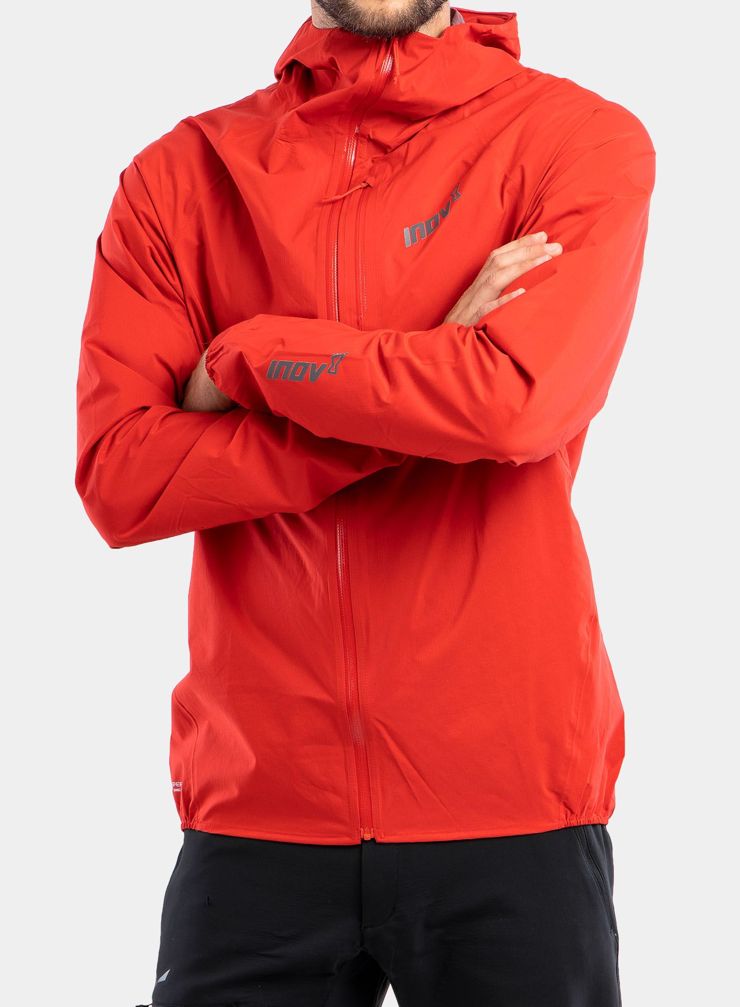Běžecká bunda Inov-8 Stormshell Full-Zip - red