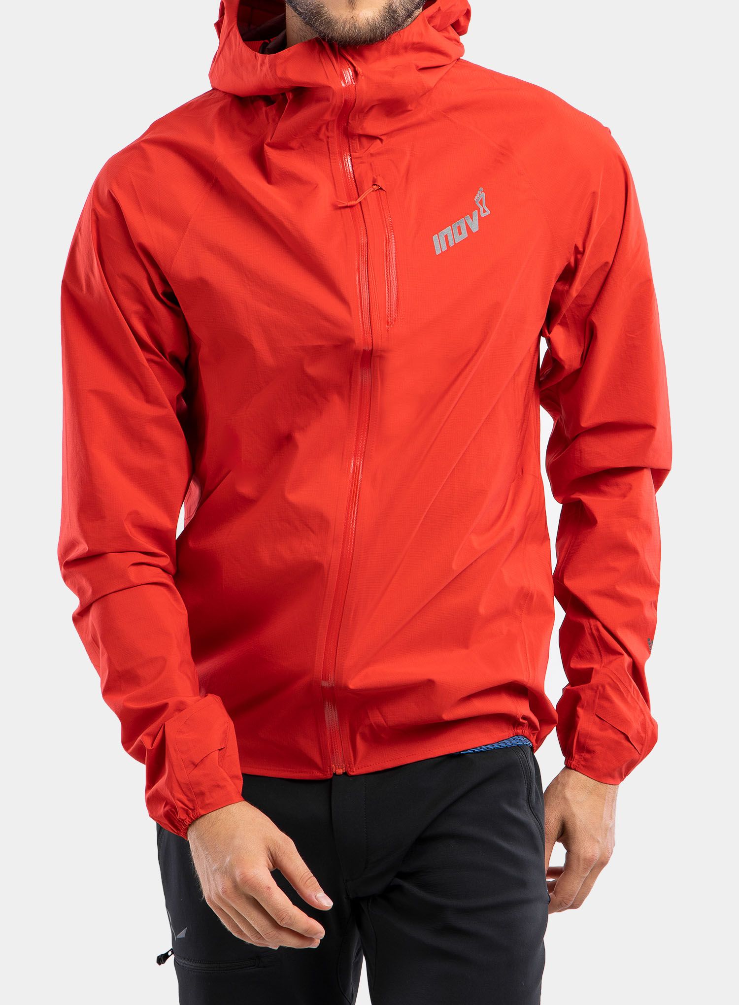 Běžecká bunda Inov-8 Stormshell Full-Zip - red