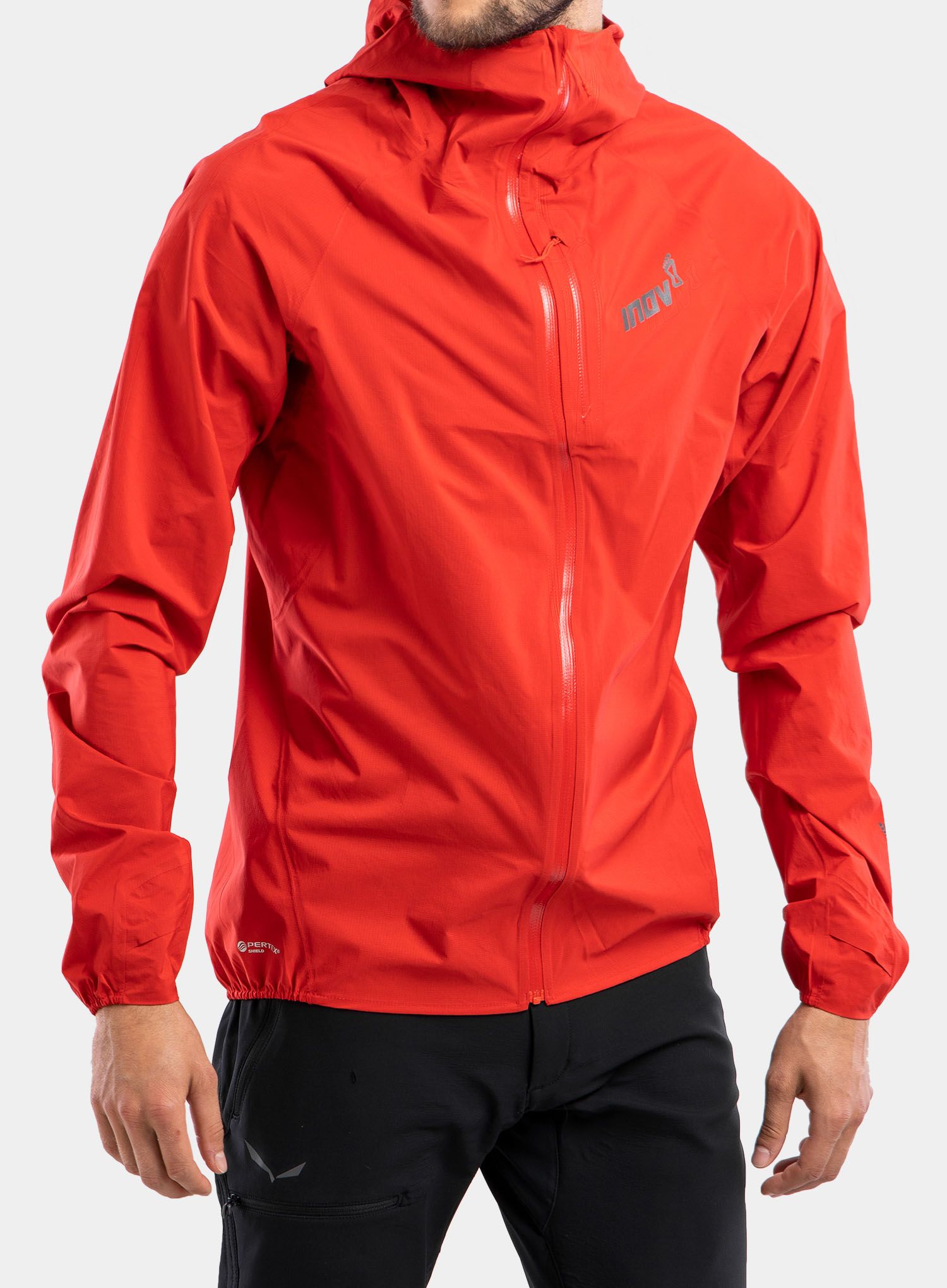Běžecká bunda Inov-8 Stormshell Full-Zip - red
