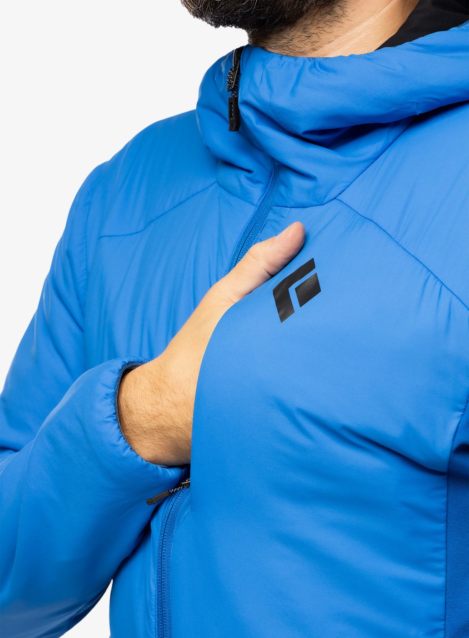 Zateplená bunda Black Diamond First Light Hybrid Hoody - drifter blue