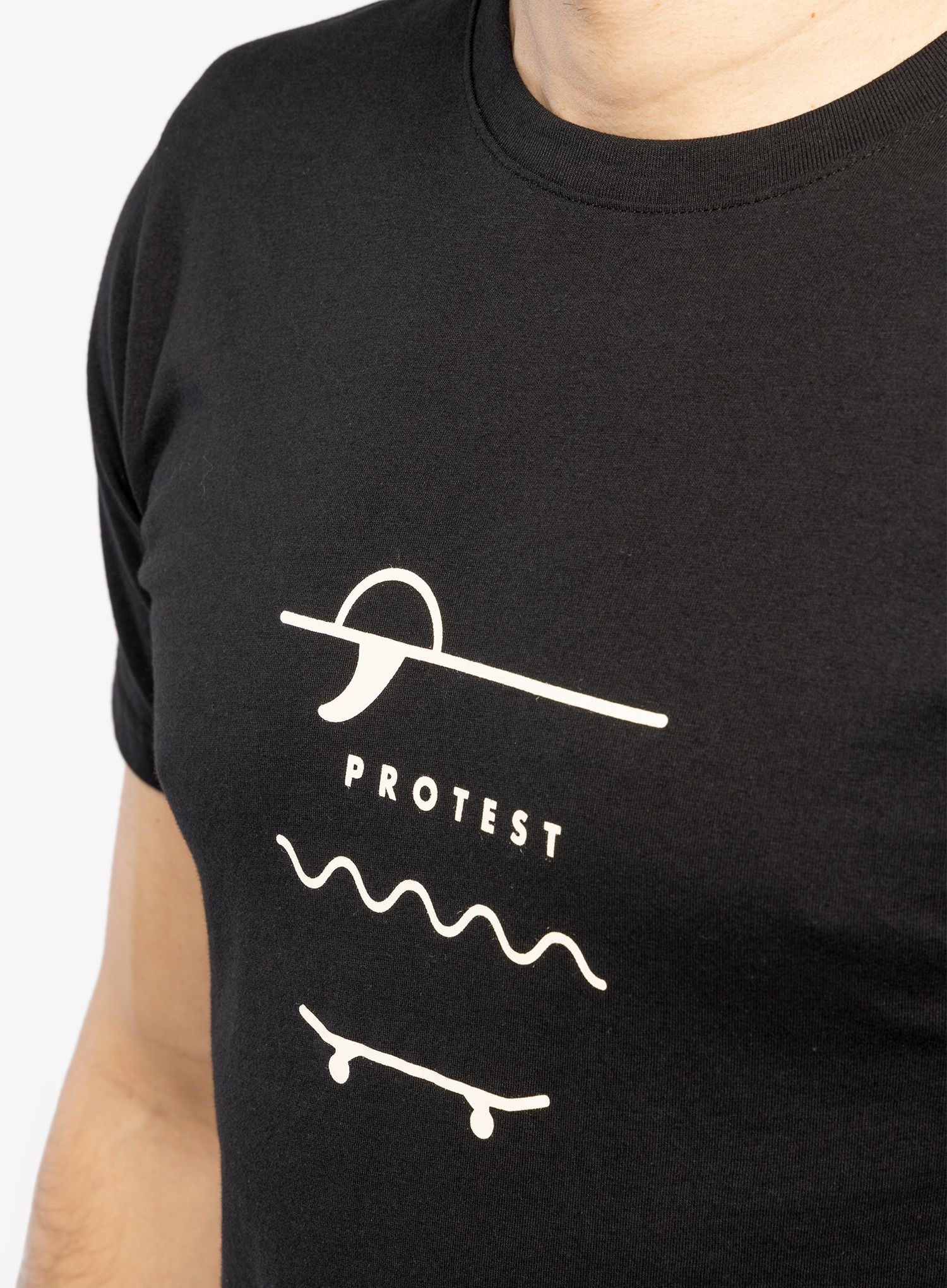 Bavlněné tričko Protest Prtahaird T-Shirt - true black