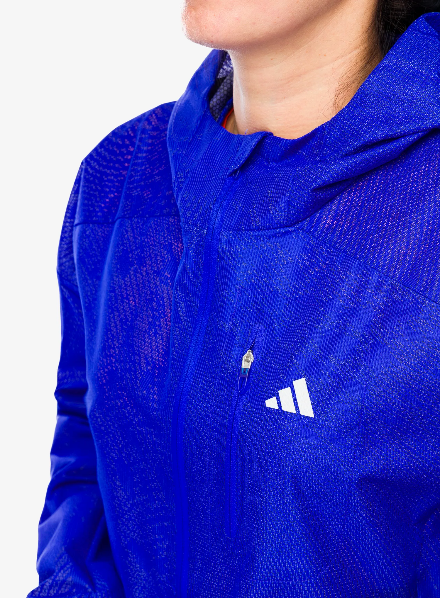 Bunda na běhání dámská adidas Adizero Jacket - lucid blue/blue