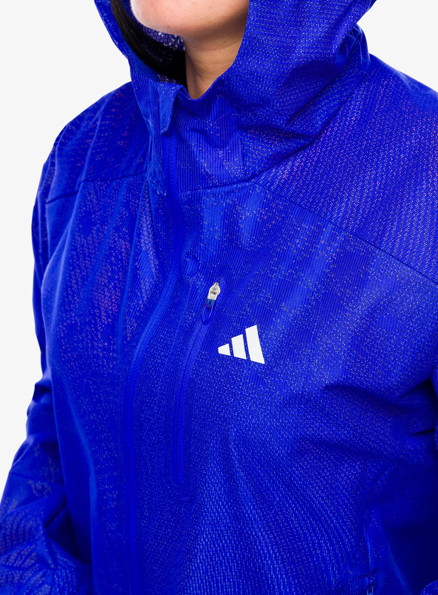 Bunda na běhání dámská adidas Adizero Jacket - lucid blue/blue