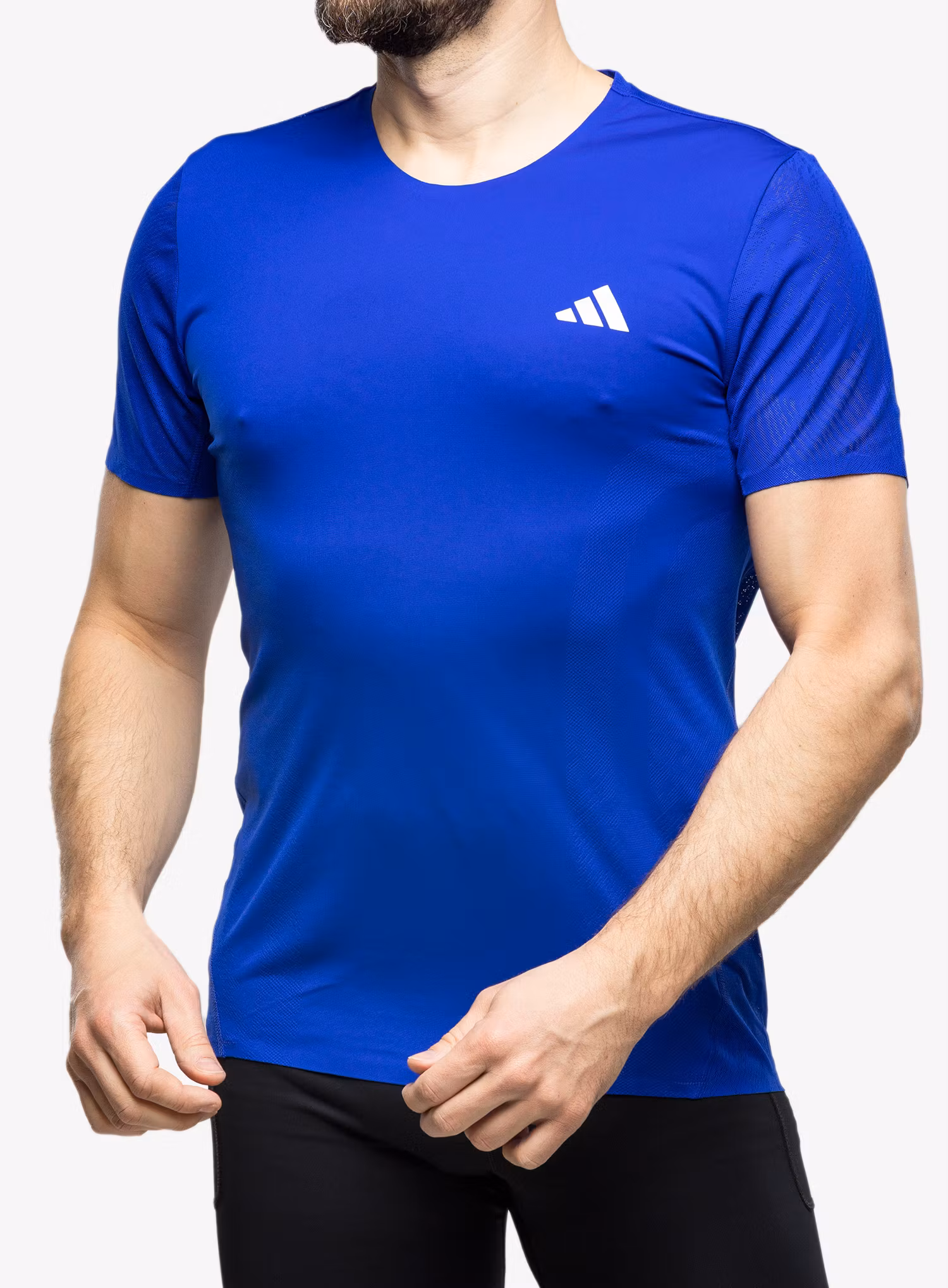 Běžecké triko adidas Adizero Tee - lucid blue