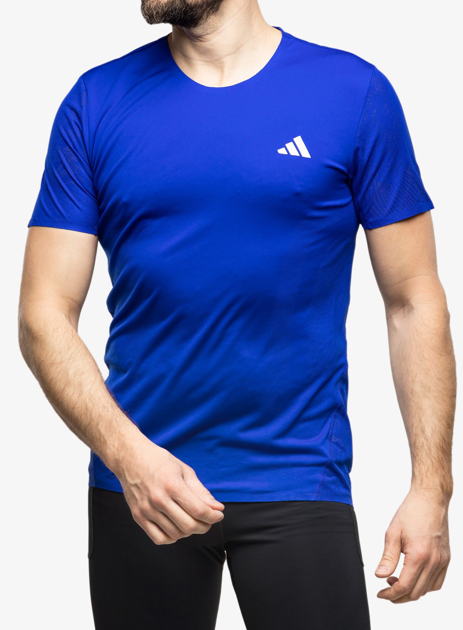 Běžecké triko adidas Adizero Tee - lucid blue