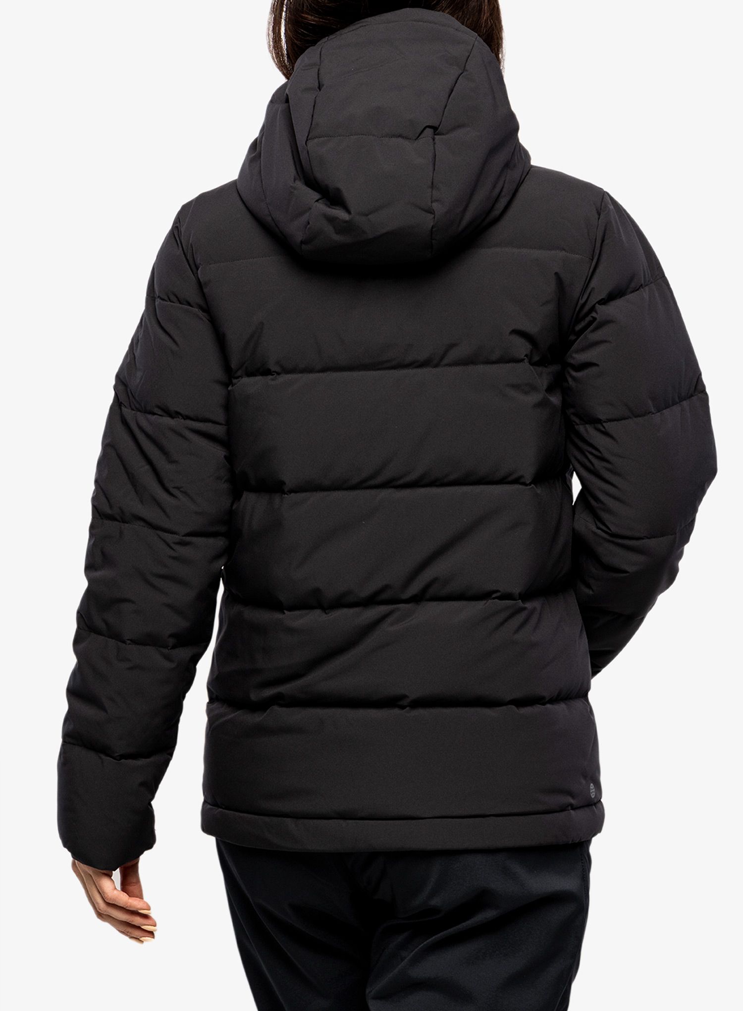 Dámská péřová bunda adidas Helionic Hooded Jacket - black