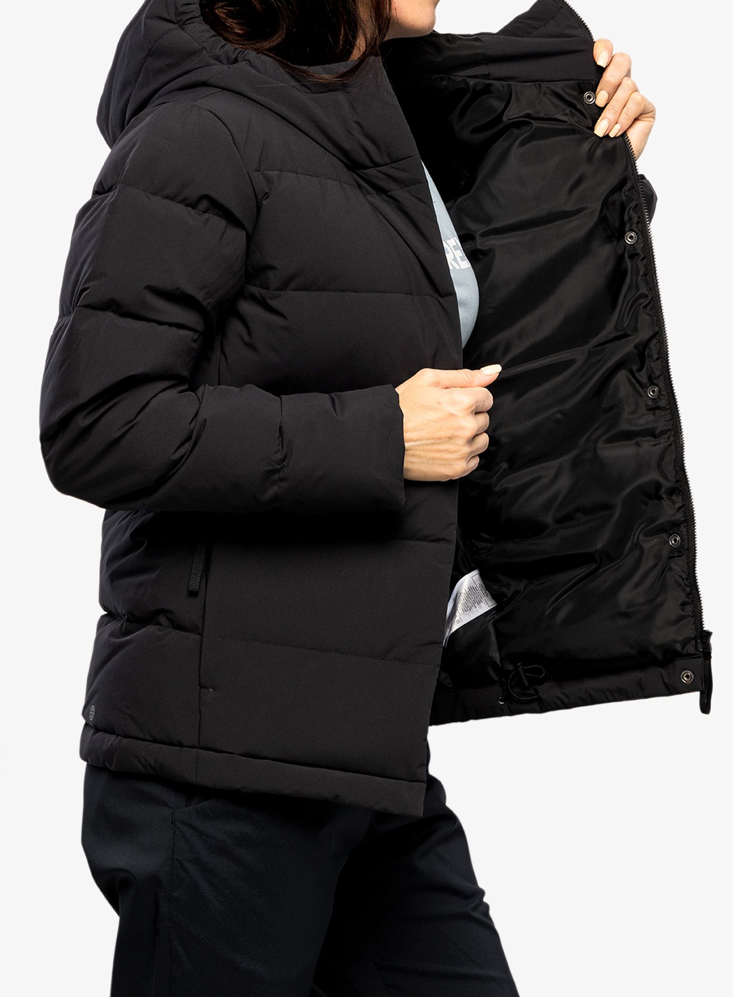 Dámská péřová bunda adidas Helionic Hooded Jacket - black