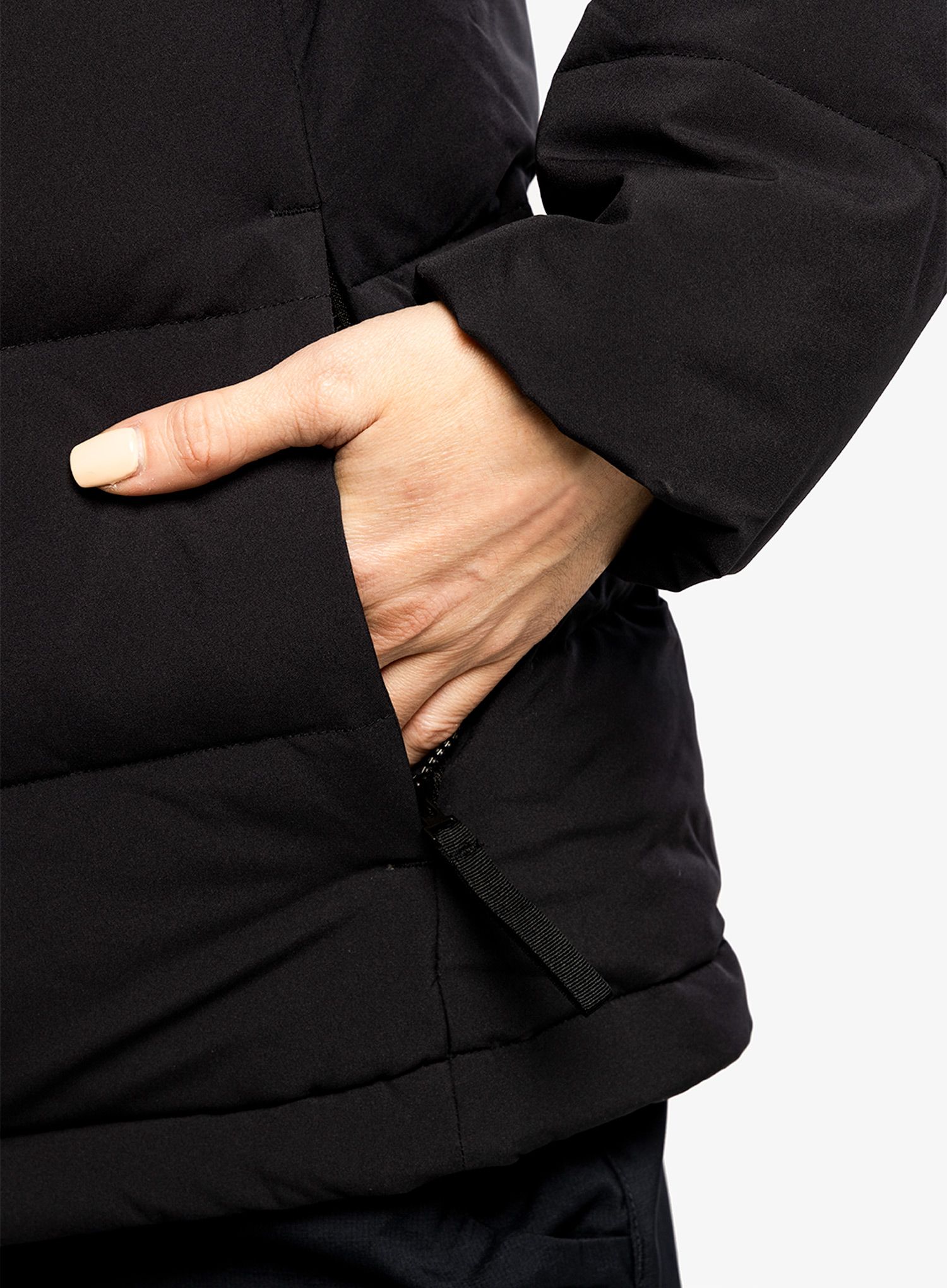 Dámská péřová bunda adidas Helionic Hooded Jacket - black