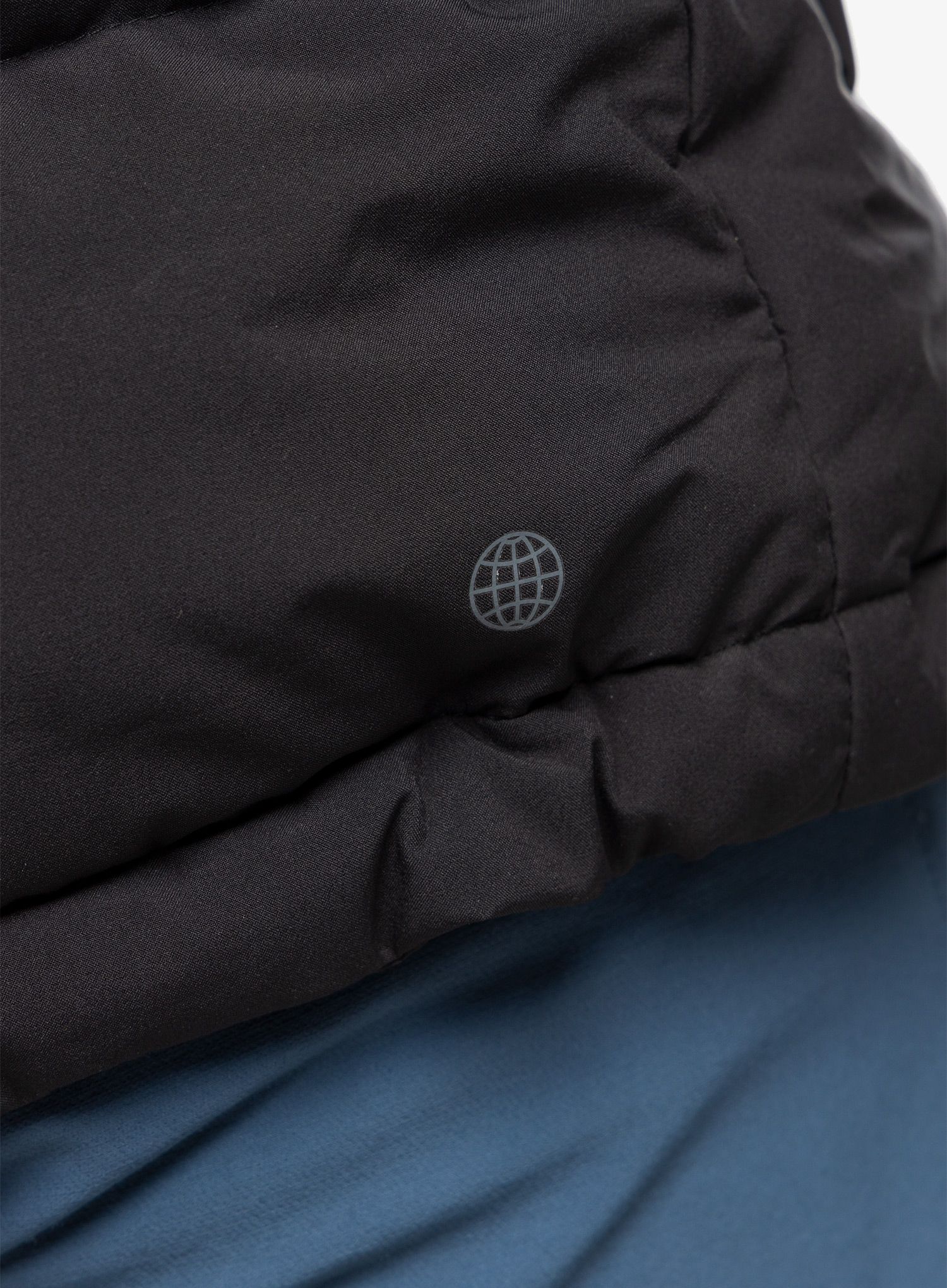Péřová bunda adidas Helionic Hooded Jacket - black