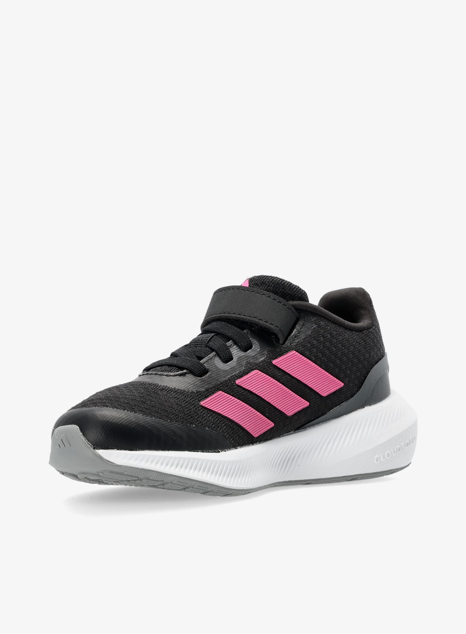 Dětské boty adidas Runfalcon 3.0 Elastic Lace Top Strap - black/pulse magenta/grey six