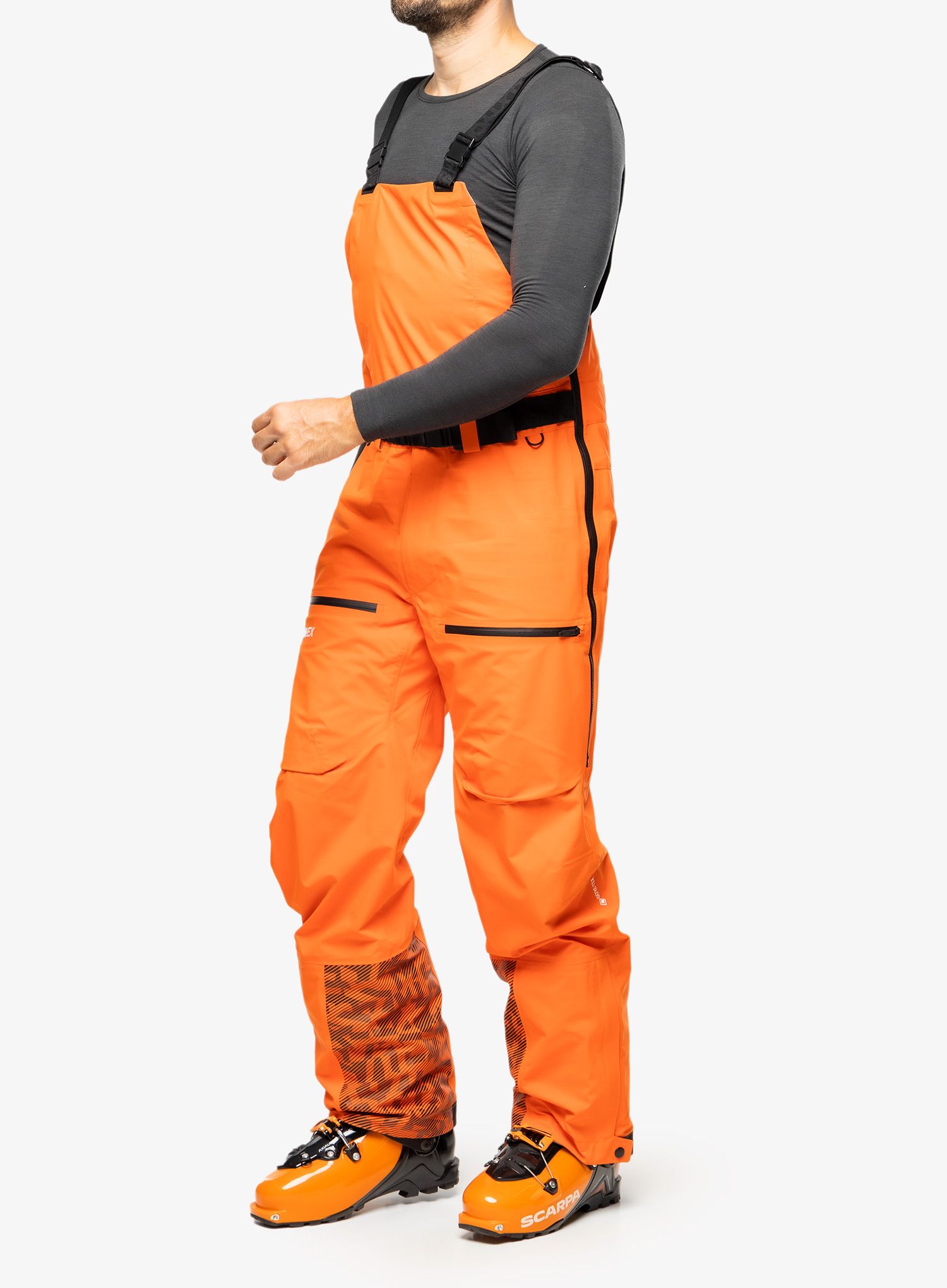 Kalhoty GORE-TEX adidas TERREX 3L GORE-TEX Snow Bib - semi impact orange