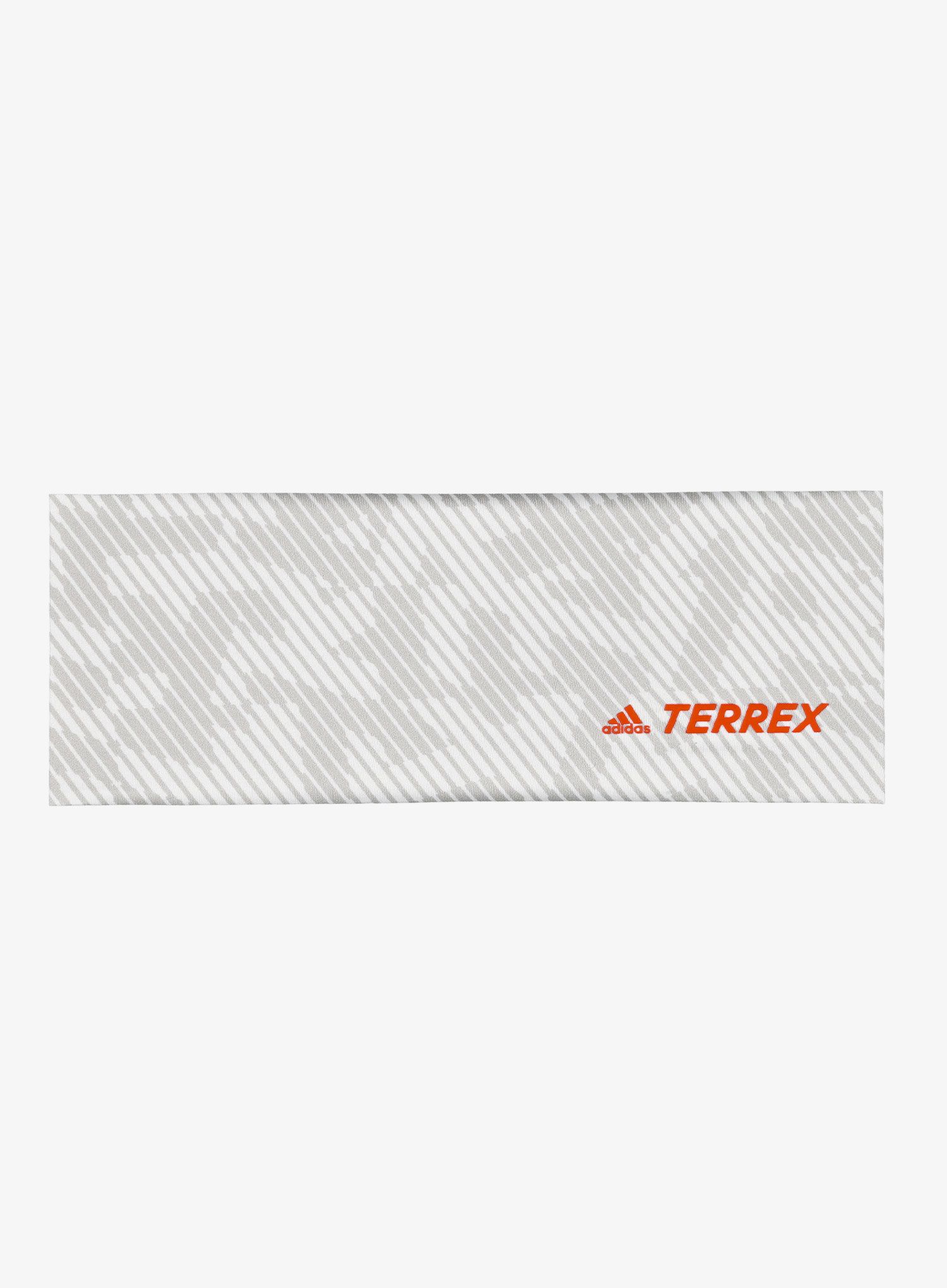 Sportovní čelenka na hlavu adidas TERREX AEROREADY Graphic Headband - white/grey