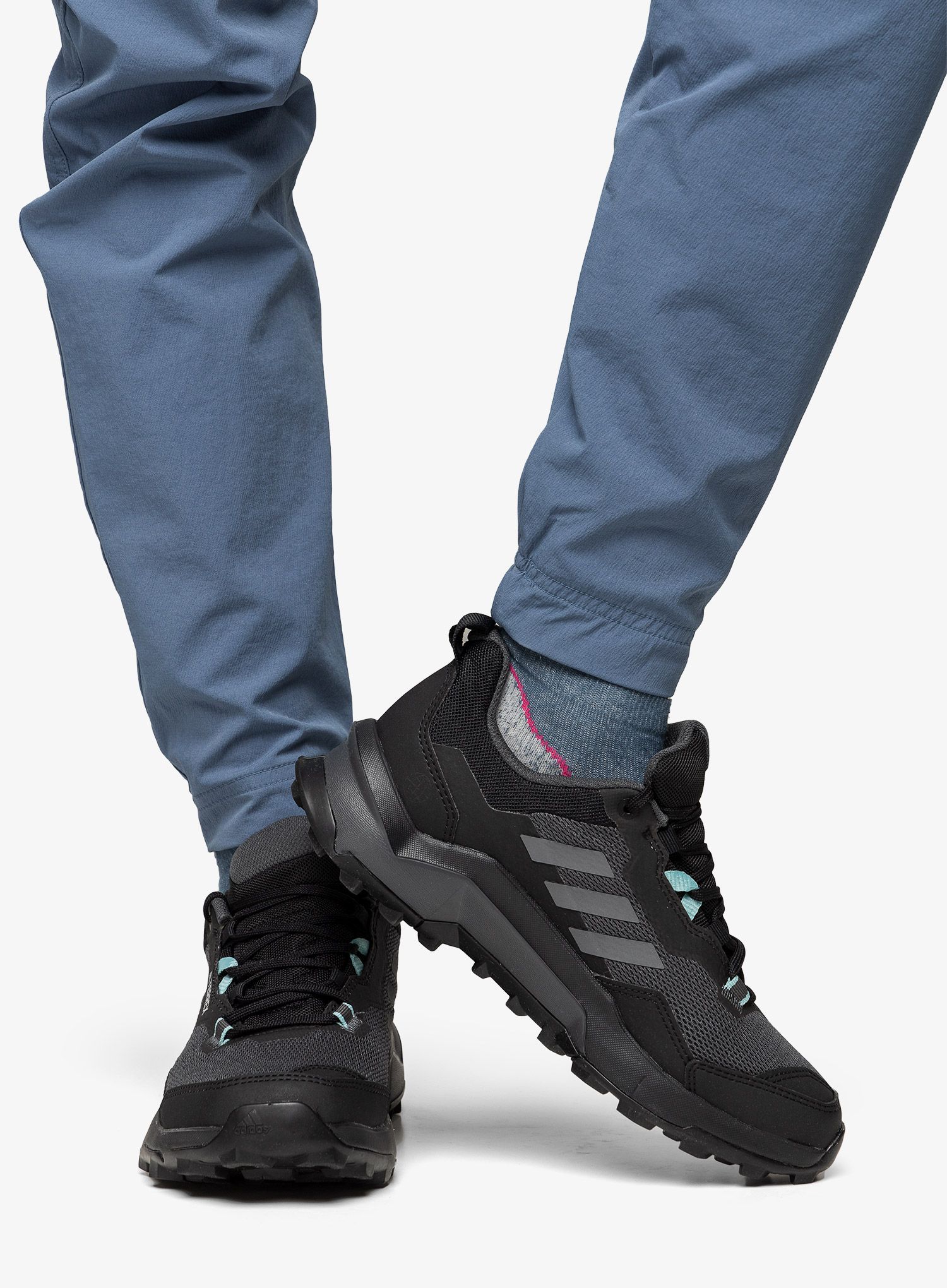Trekové boty dámské adidas TERREX AX4 - core black/grey three/mint ton