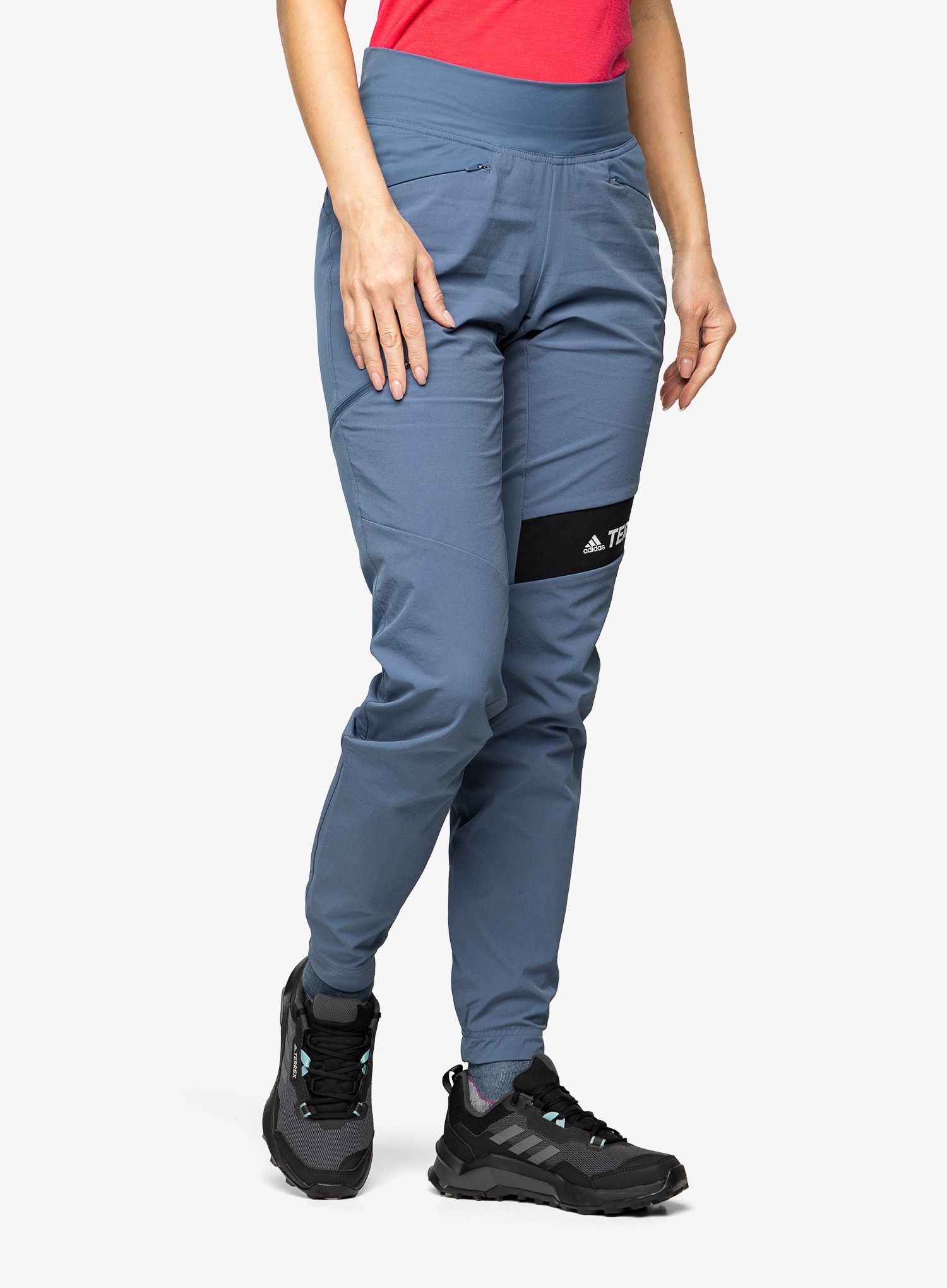 Trekové boty dámské adidas TERREX AX4 - core black/grey three/mint ton