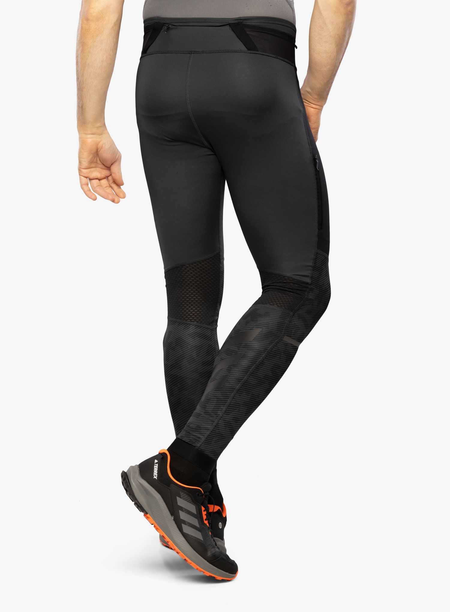 Legíny na běhání adidas TERREX Agravic Trail Running Tights - carbon