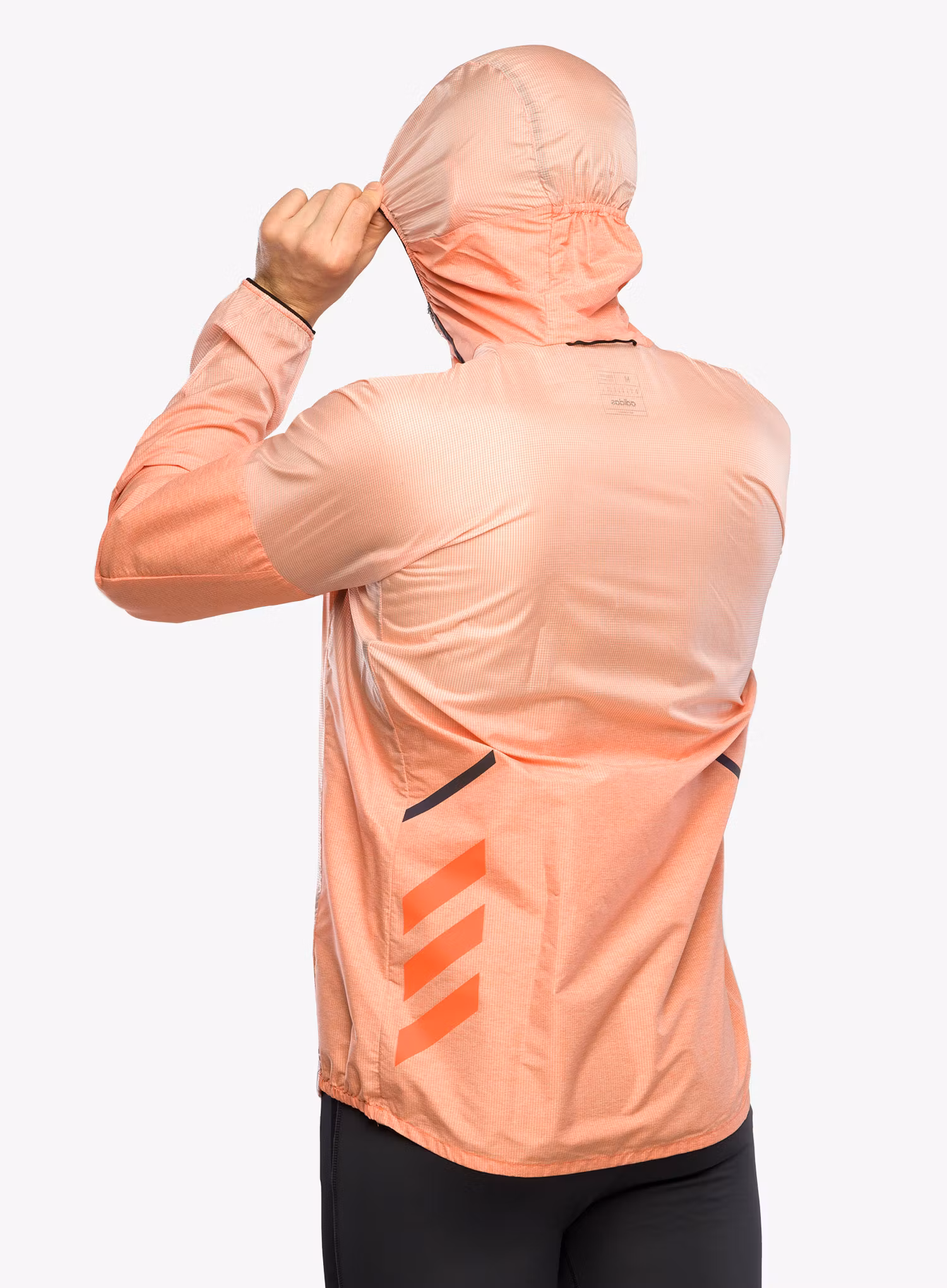 Bunda na běhání adidas TERREX Agravic Windweave Windbreaker - semi impact orange