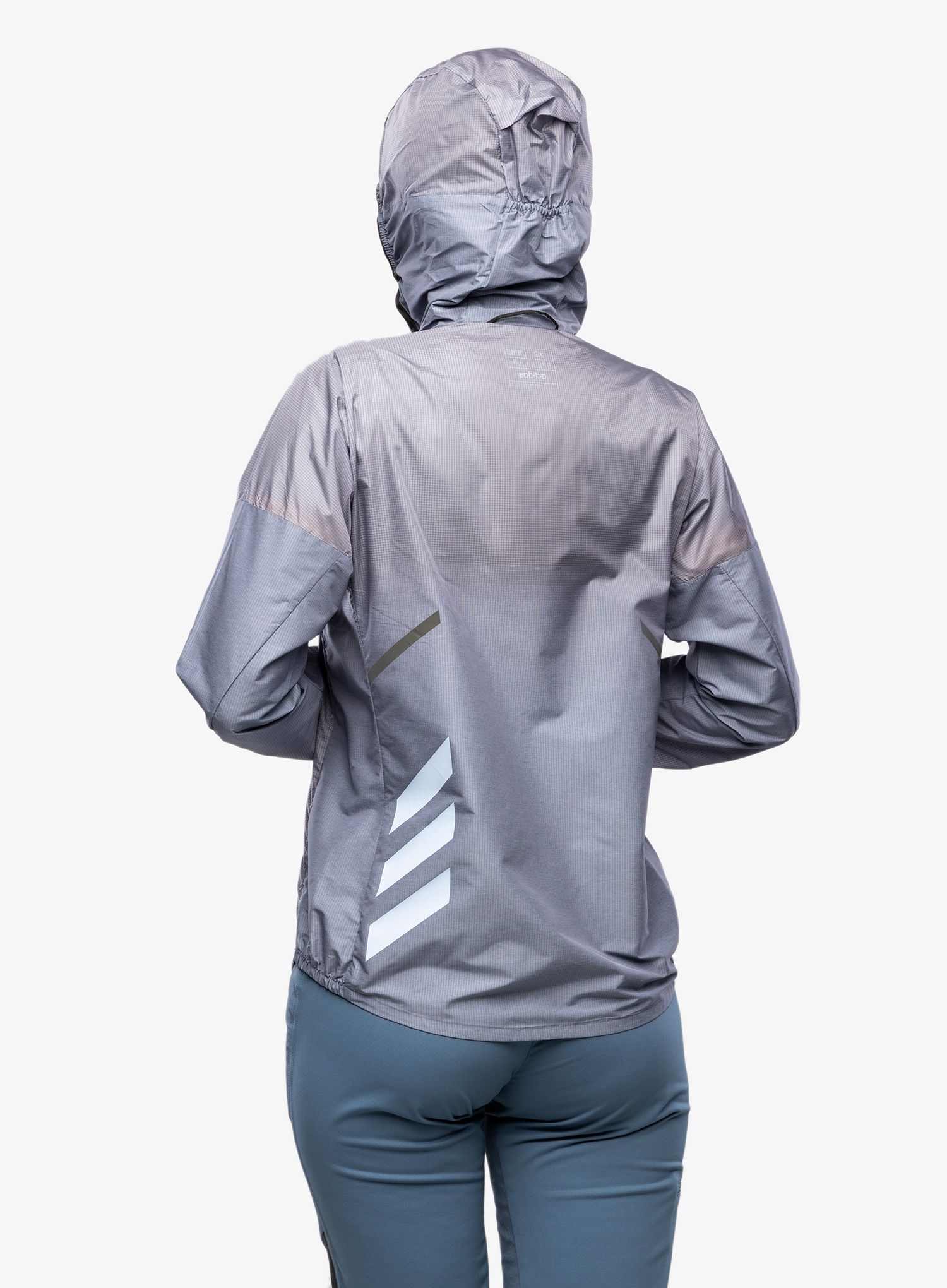 Bunda na běhání dámská adidas TERREX Agravic Windweave Windbreaker - wonder steel