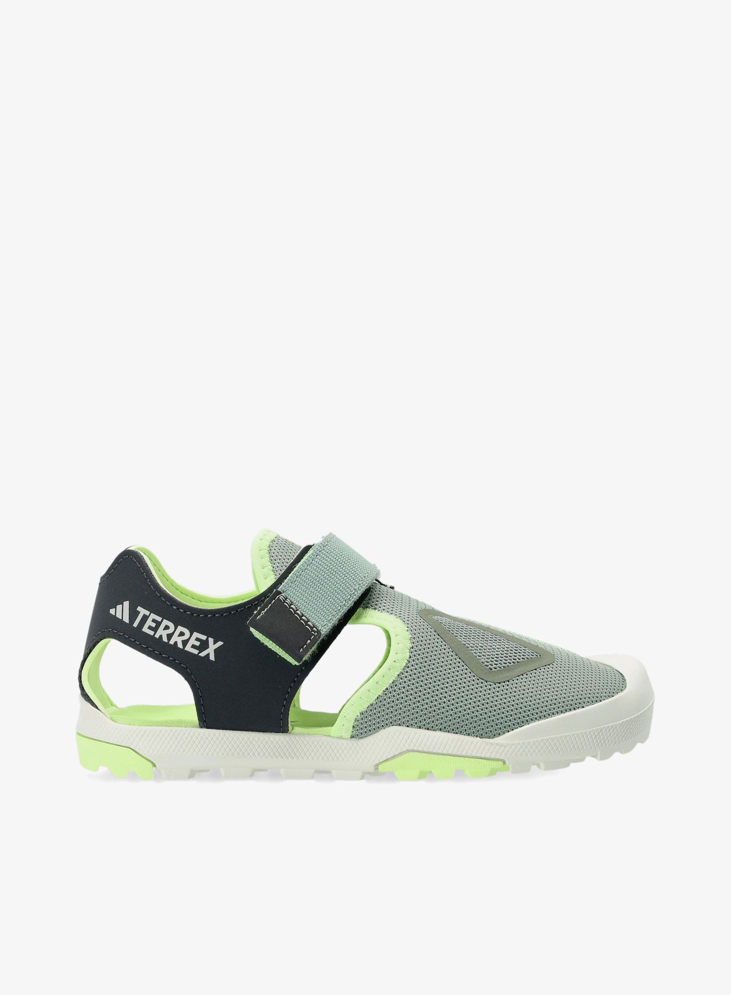 Dětské sandály adidas TERREX Captain Toey - silver green/carbon/grn spark