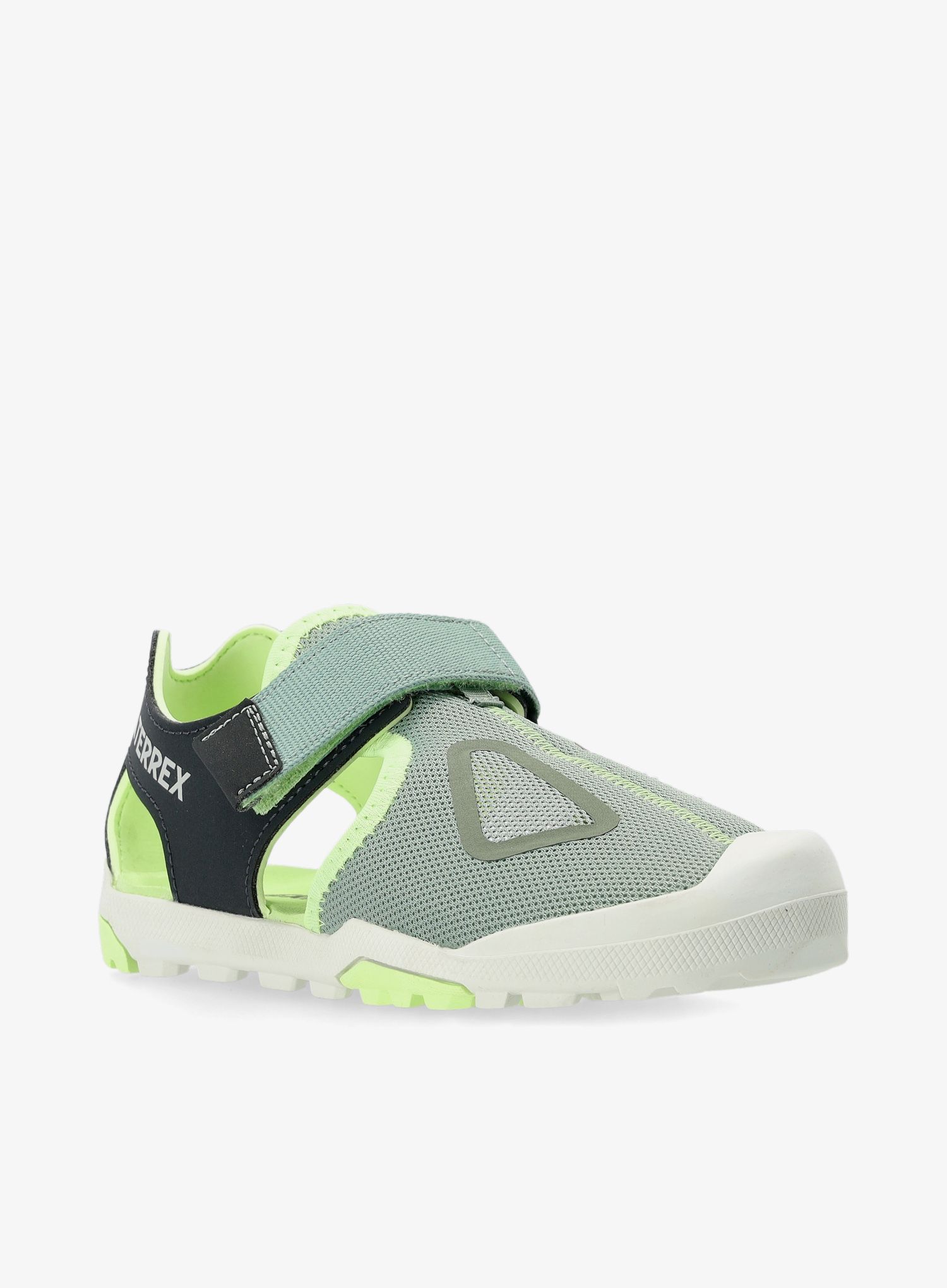 Dětské sandály adidas TERREX Captain Toey - silver green/carbon/grn spark