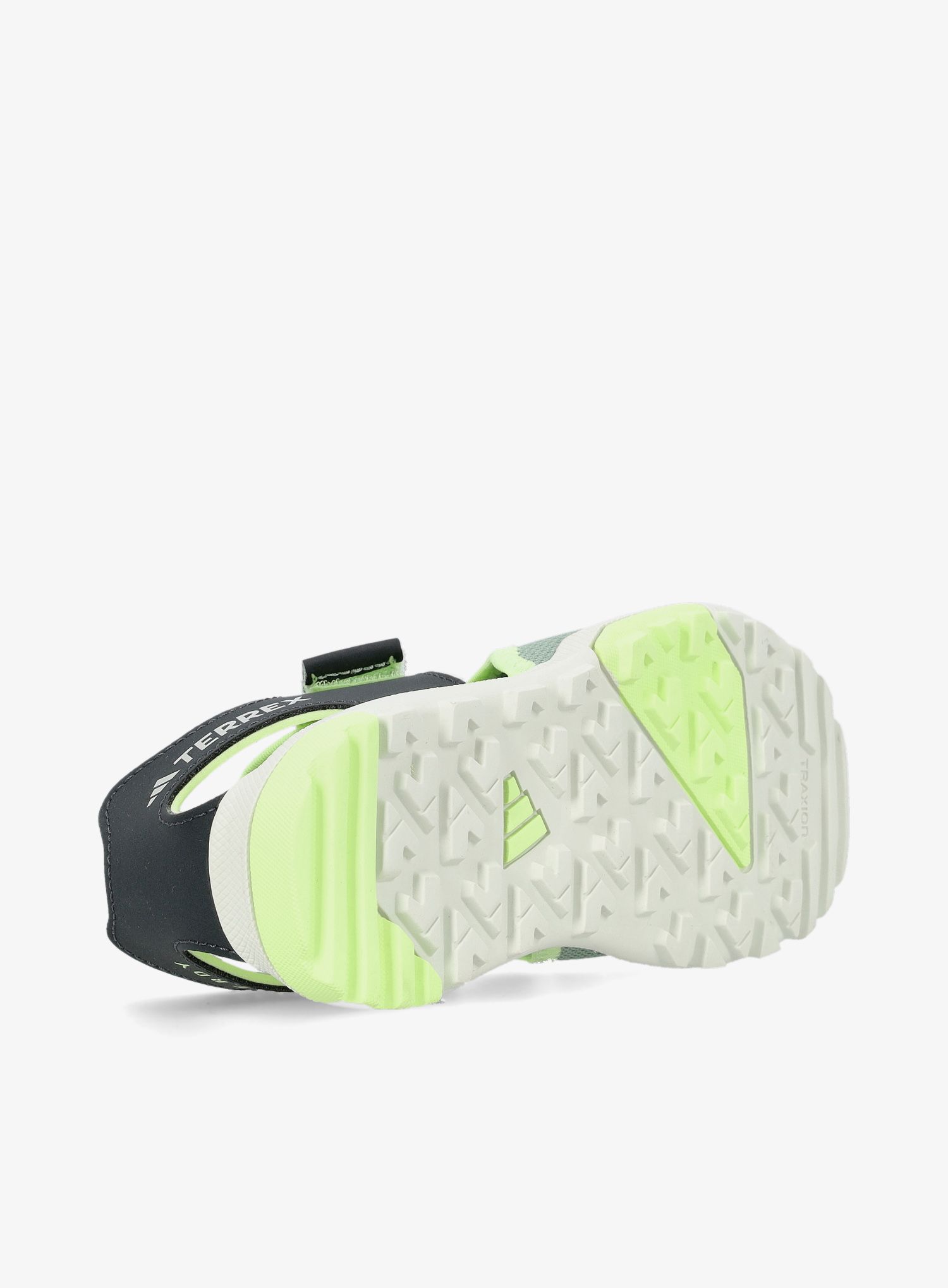Dětské sandály adidas TERREX Captain Toey - silver green/carbon/grn spark