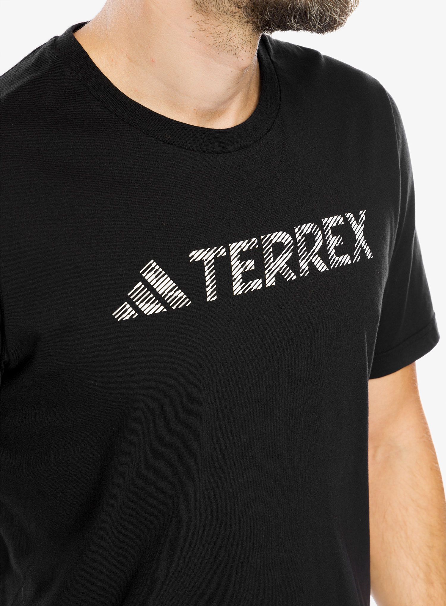 Bavlněné tričko adidas TERREX Classic Logo Tee - black