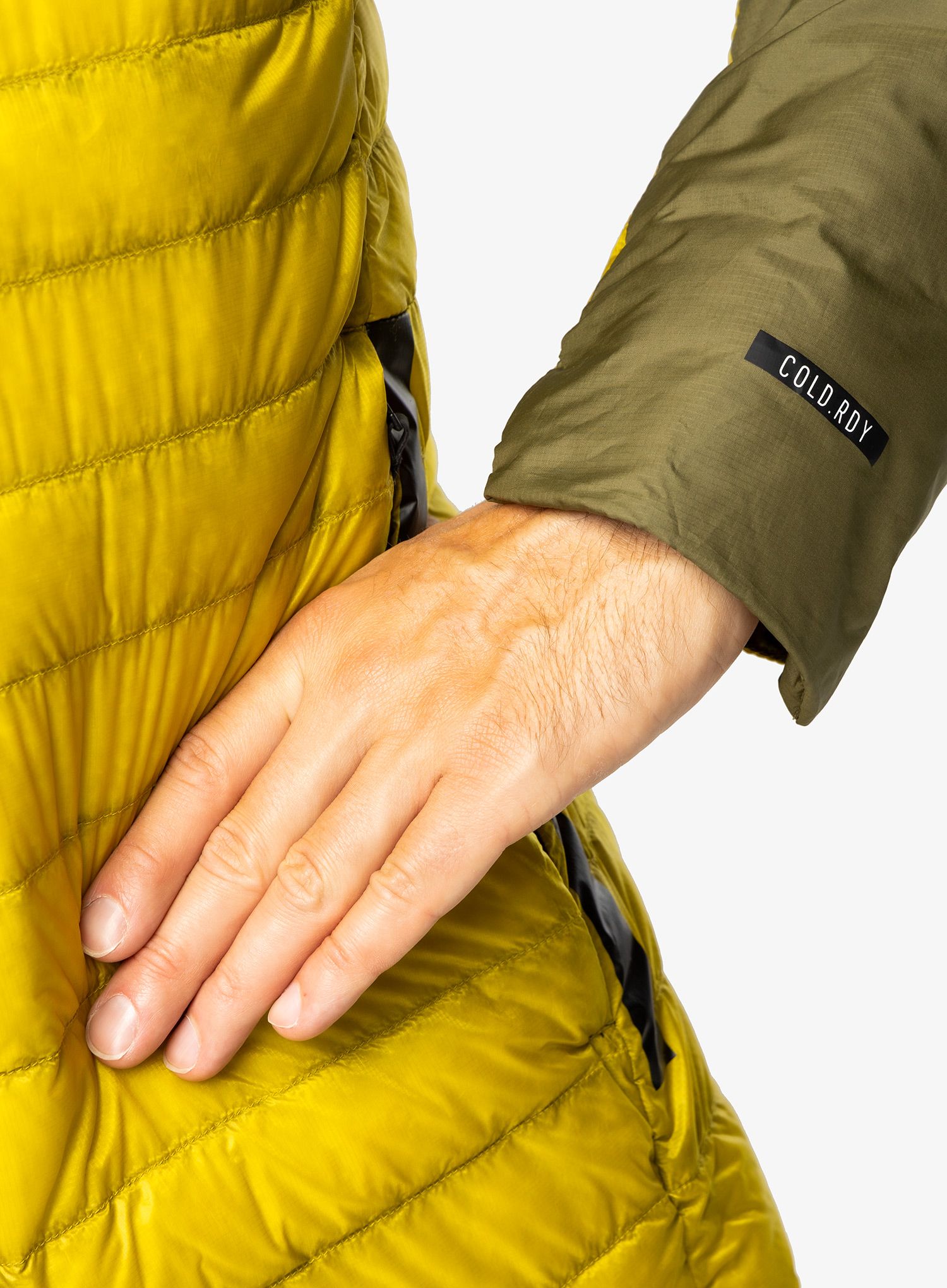 Péřová bunda adidas TERREX Down Hoody - pulse olive/focus olive