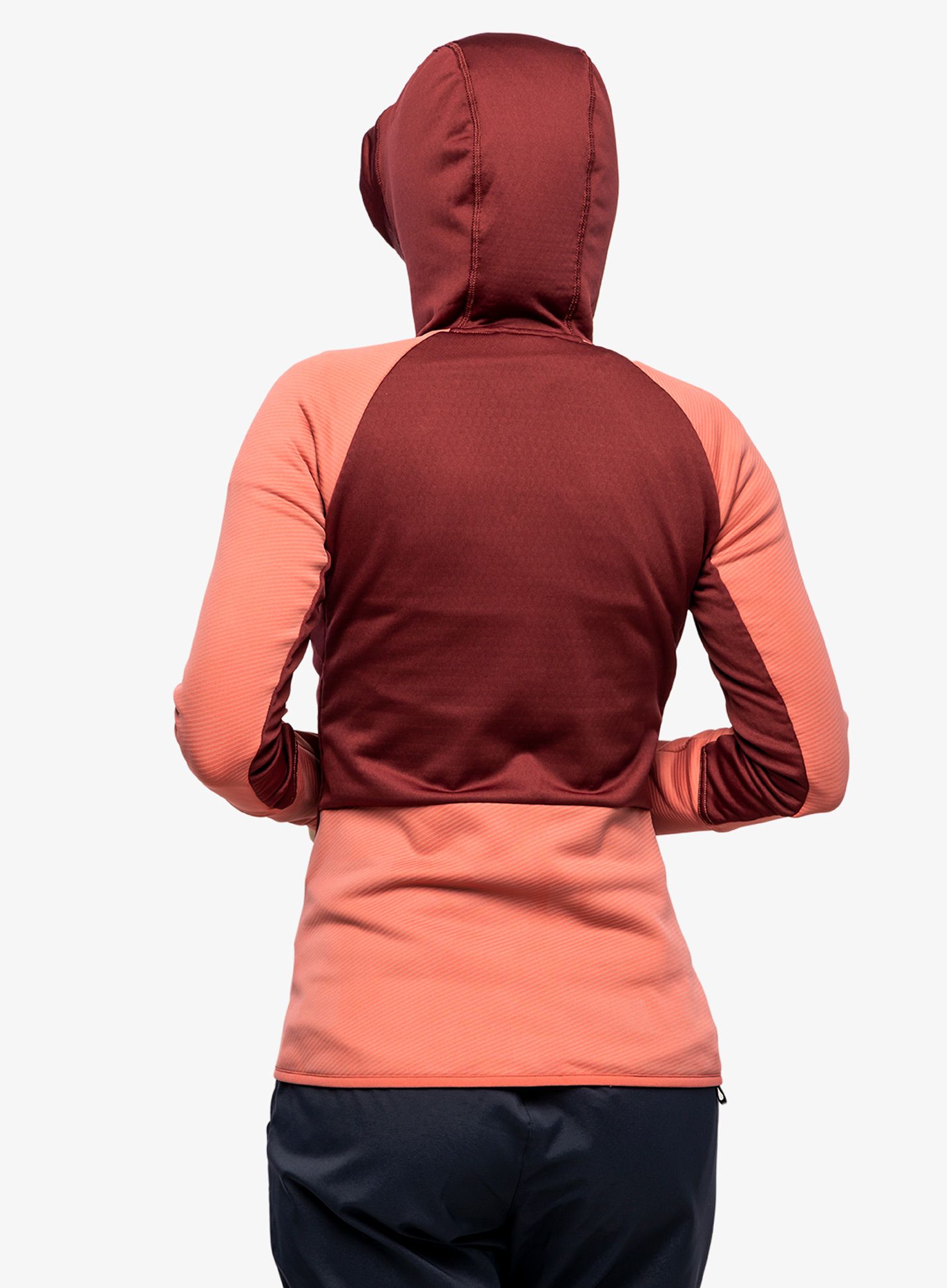 Dámská mikina adidas TERREX Flooce Hooded Hiking Fleece - red/red