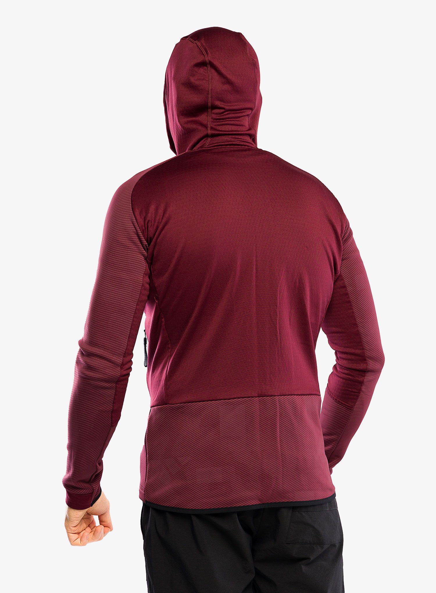 Mikina adidas TERREX Flooce Hooded Hiking Fleece - shadow red
