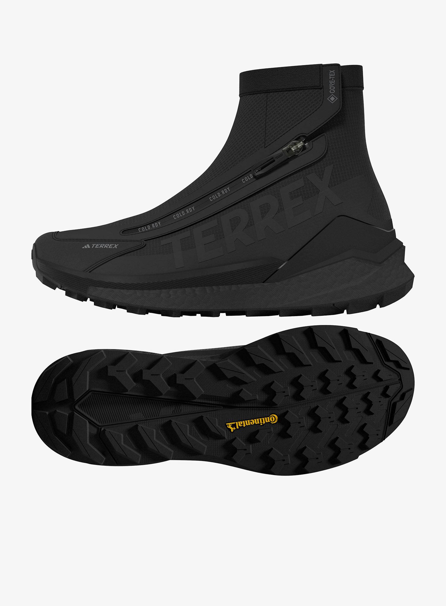 Turistické boty dámské adidas TERREX Free Hiker 2 COLD.RDY GTX - core blk/core black/grey four