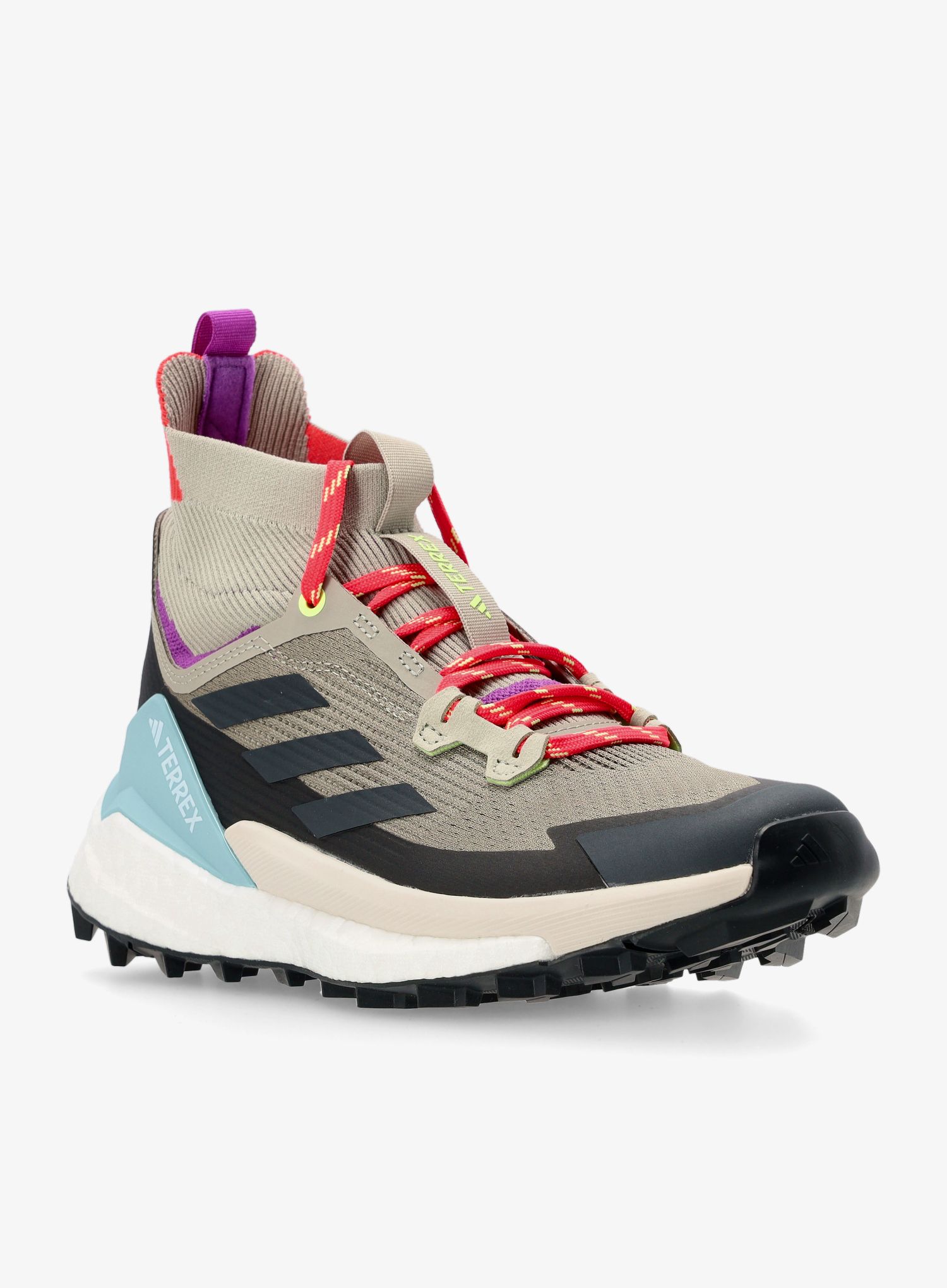 Vysoké turistické boty dámské adidas TERREX Free Hiker 2 - trace cargo/carbon/act purple