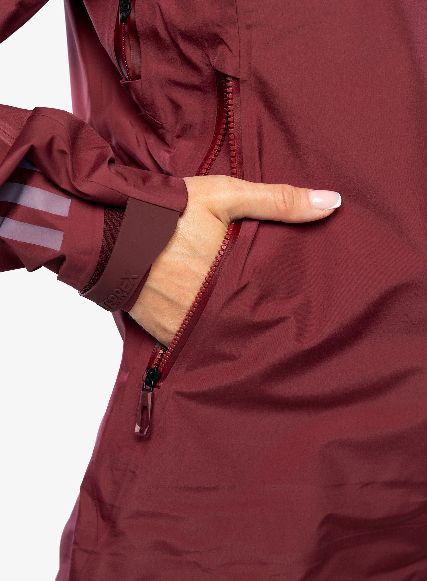 Kurtka GORE-TEX damska adidas TERREX GORE-TEX Pro Jacket - shadow red