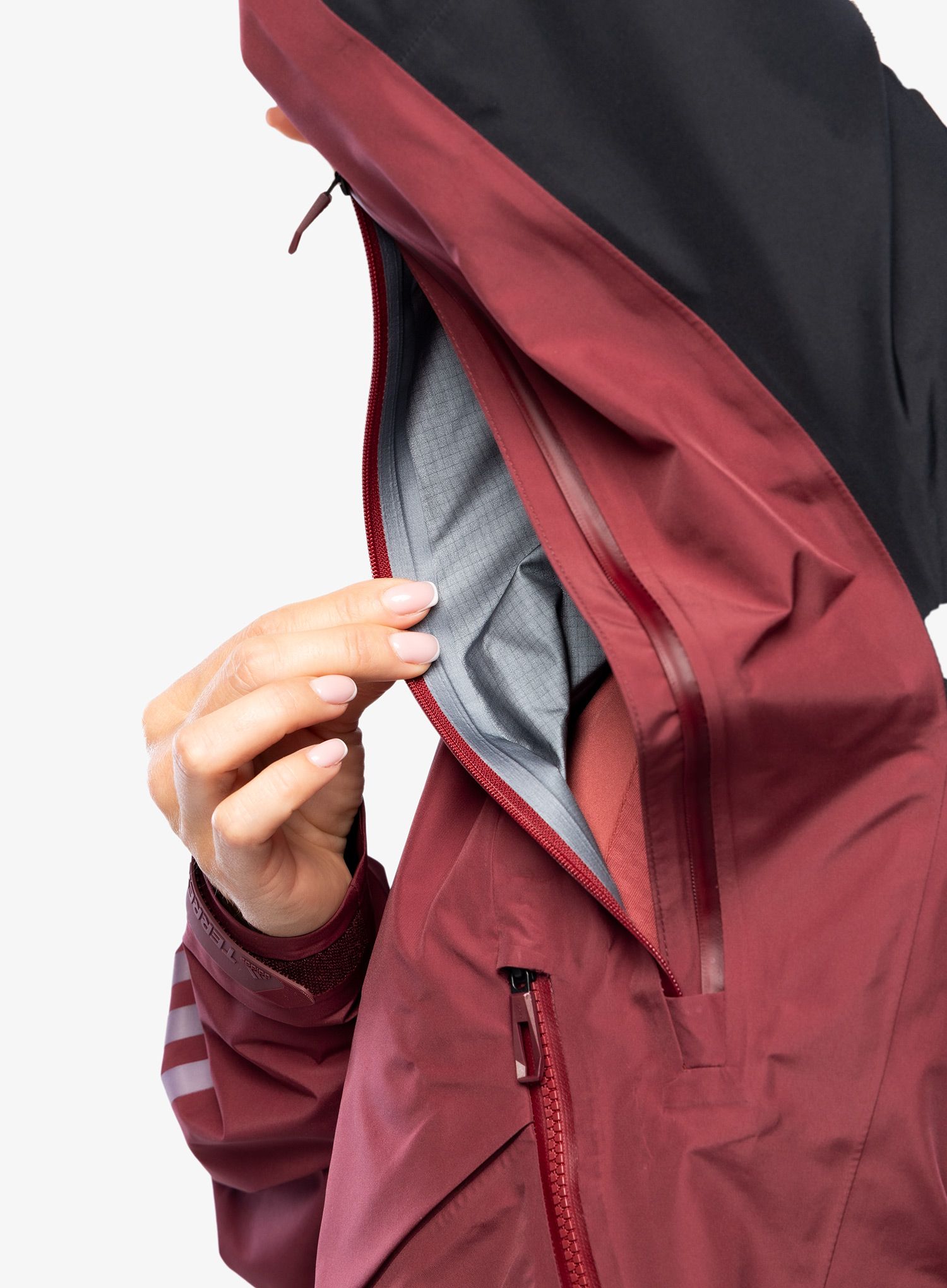 Kurtka GORE-TEX damska adidas TERREX GORE-TEX Pro Jacket - shadow red