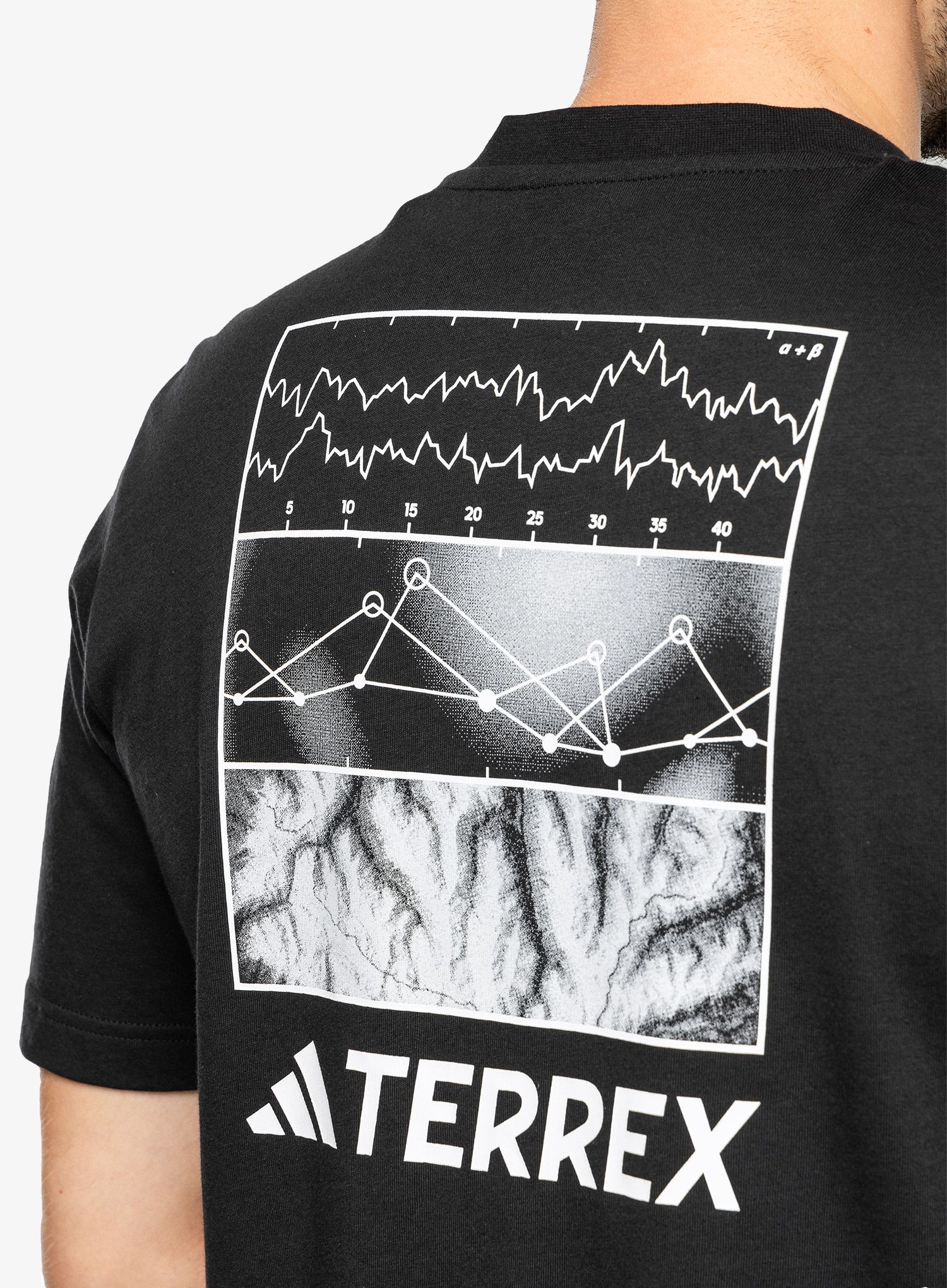 Bavlněné tričko adidas TERREX Graphic Altitude Tee - black