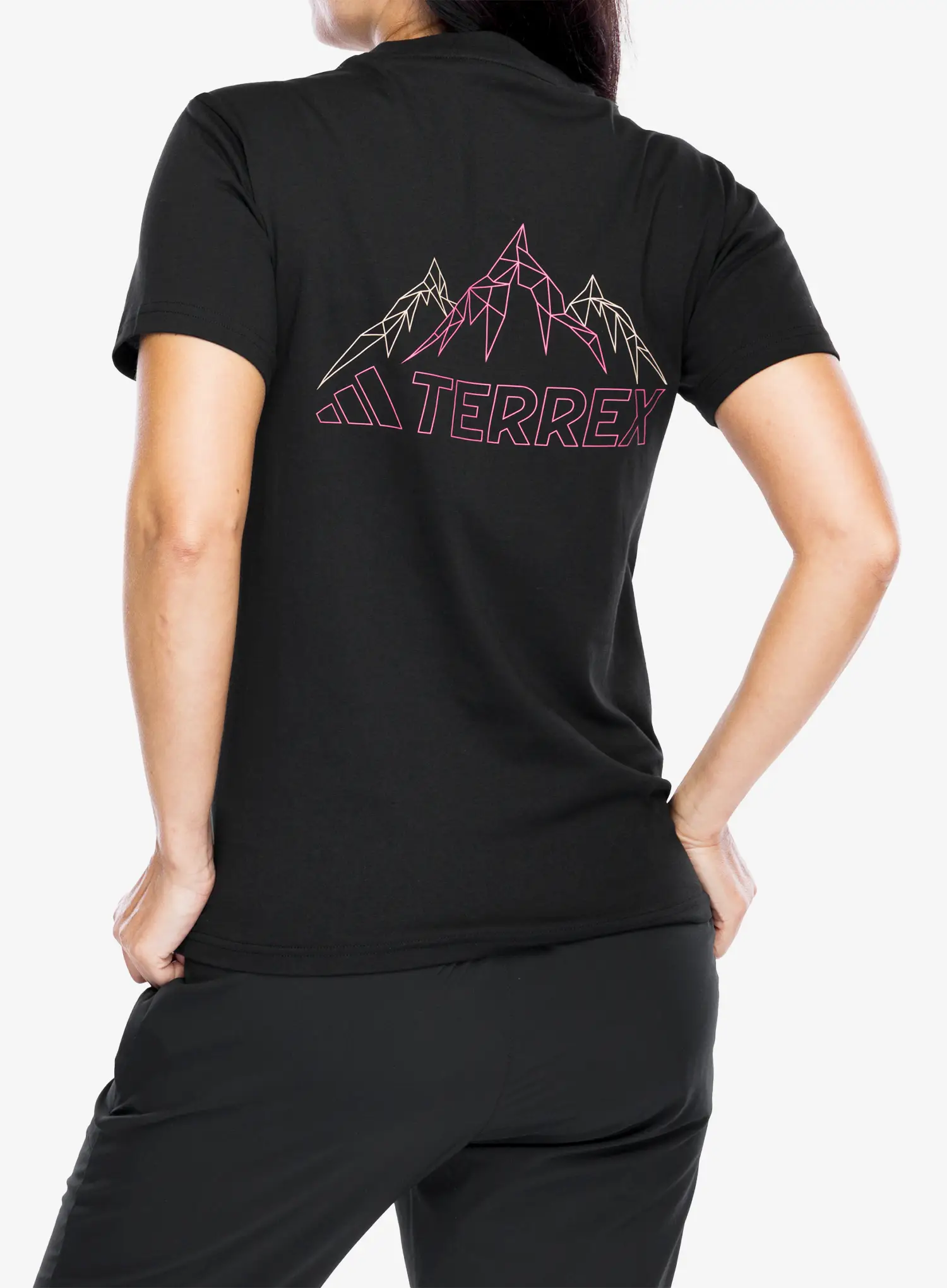 Bavlněné tričko dámské adidas TERREX Graphic T-Shirt - black