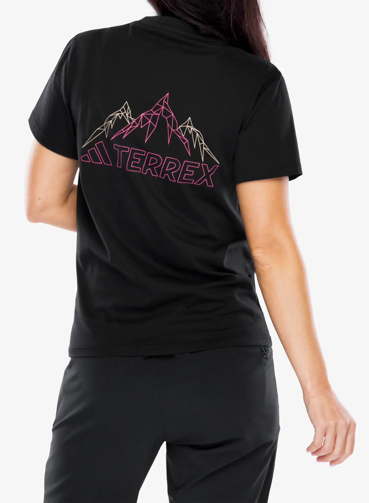 Bavlněné tričko dámské adidas TERREX Graphic T-Shirt - black