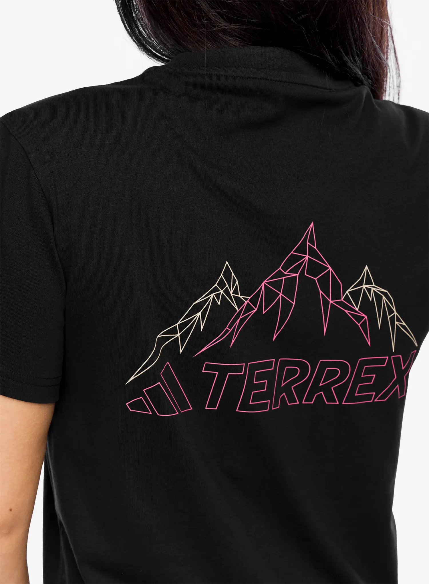 Bavlněné tričko dámské adidas TERREX Graphic T-Shirt - black