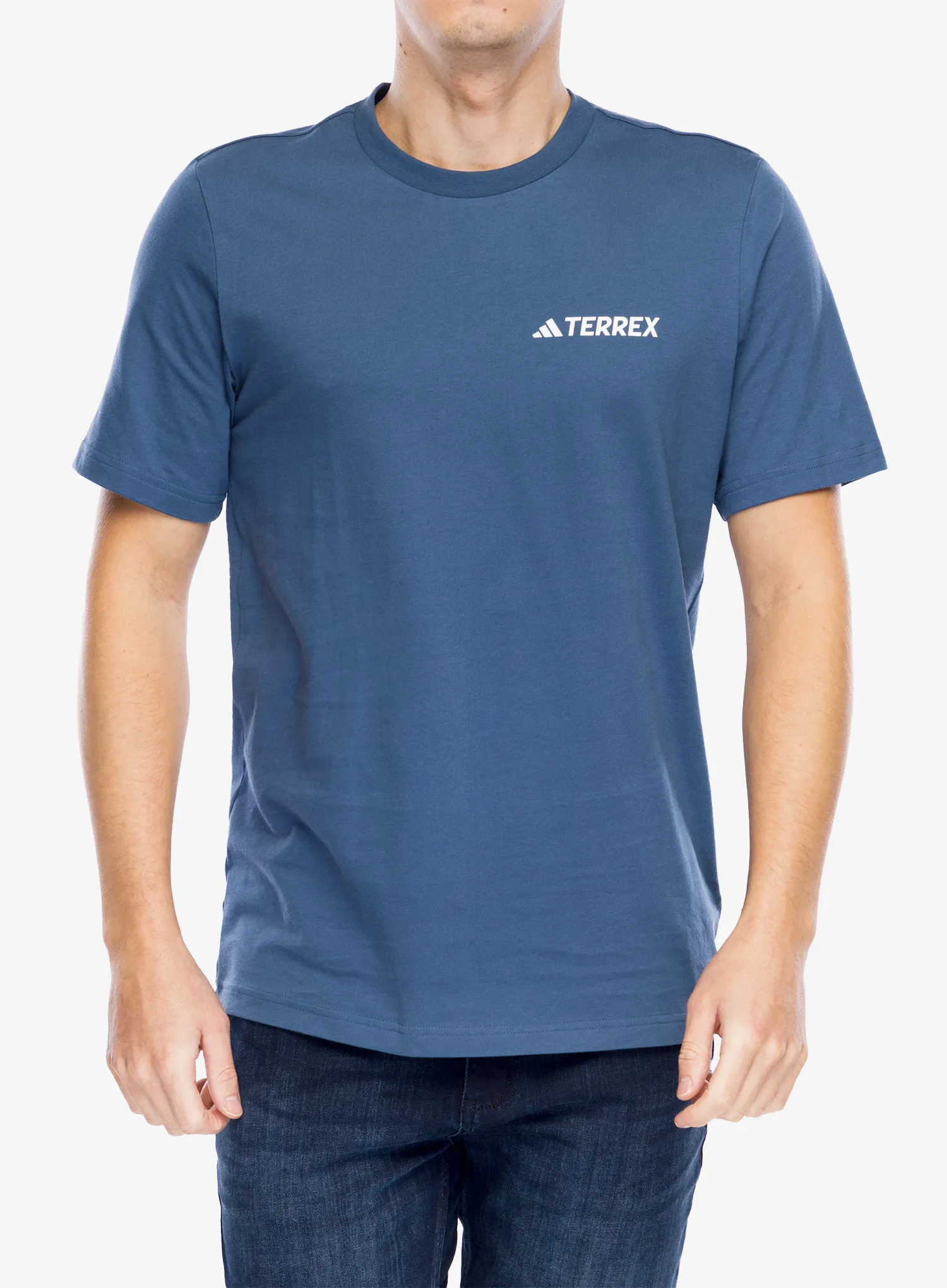 Bavlněné tričko adidas TERREX Graphic T-Shirt - wonder steel