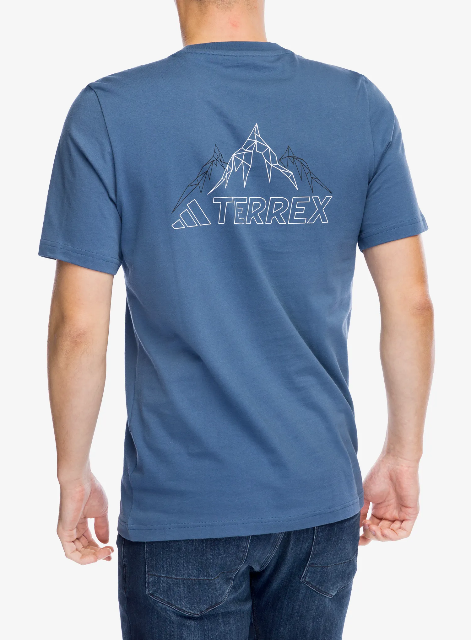 Bavlněné tričko adidas TERREX Graphic T-Shirt - wonder steel