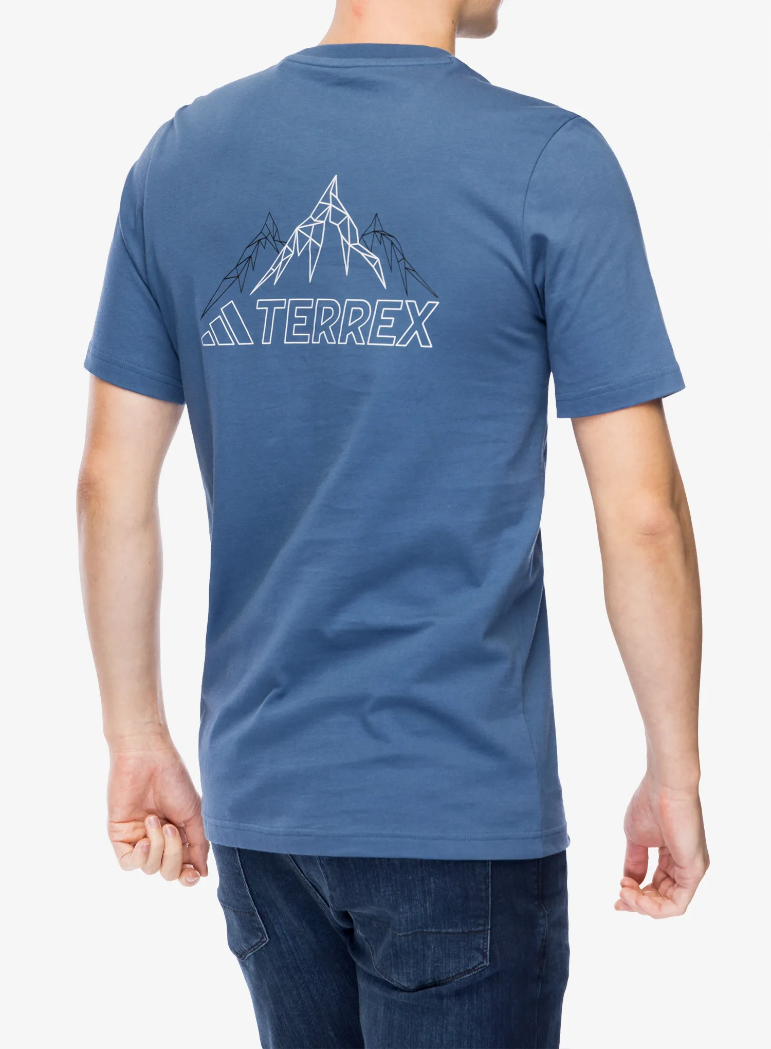 Bavlněné tričko adidas TERREX Graphic T-Shirt - wonder steel