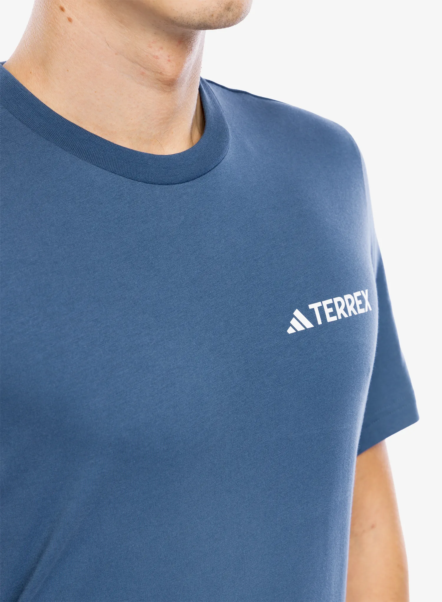 Bavlněné tričko adidas TERREX Graphic T-Shirt - wonder steel
