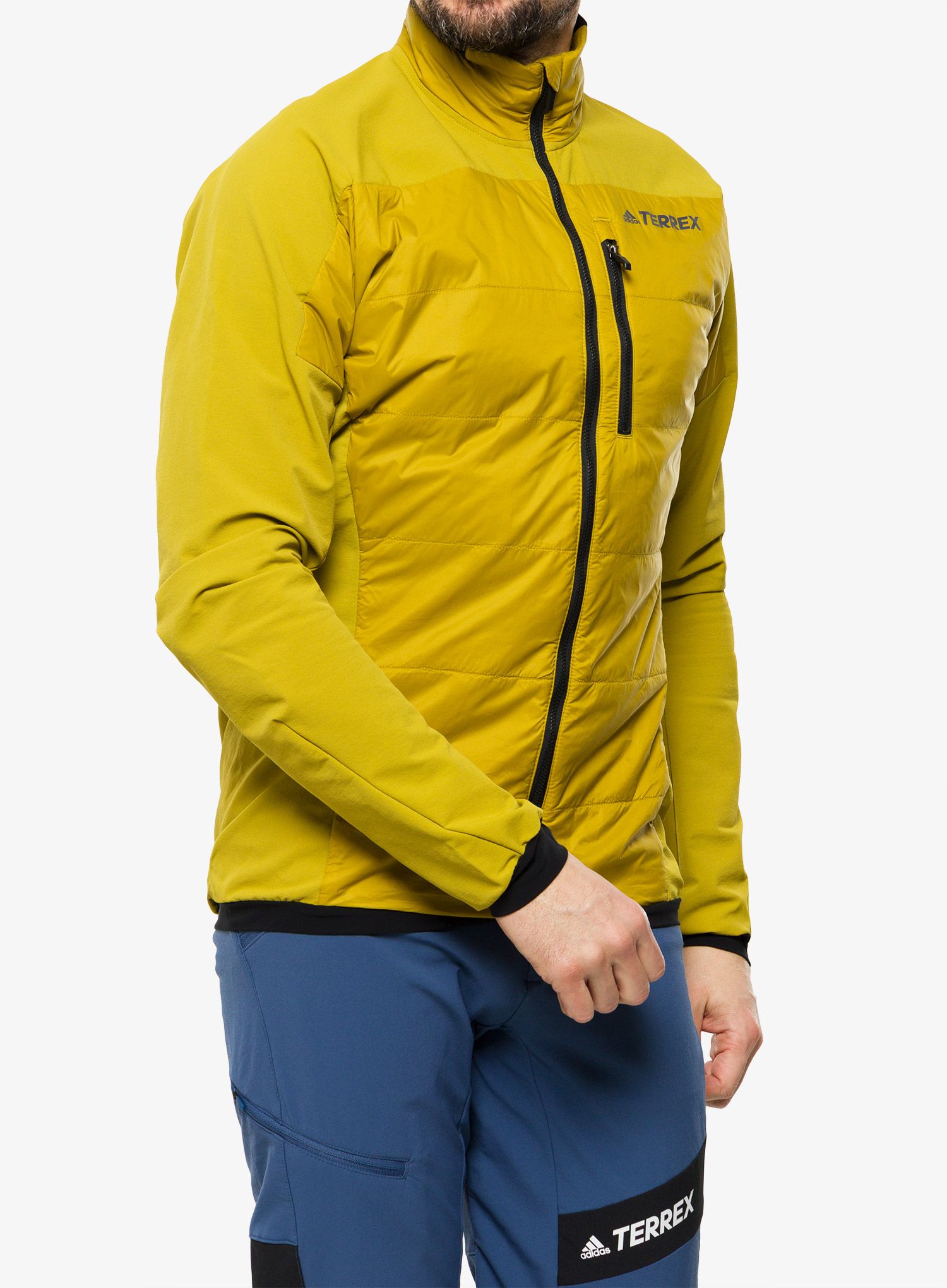 Hybridní bunda adidas TERREX Hybrid Insulation Jacket - pulse olive