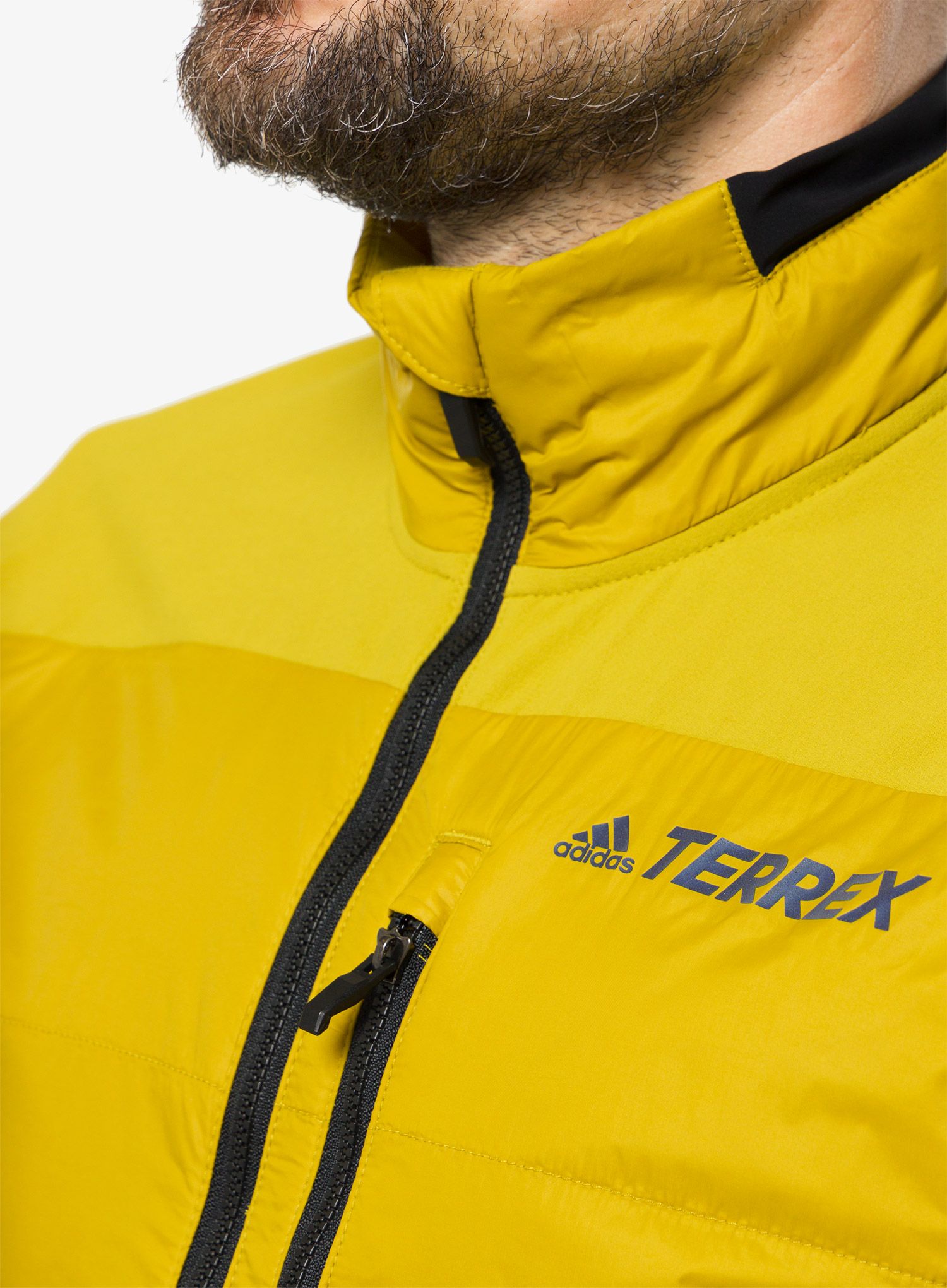 Hybridní bunda adidas TERREX Hybrid Insulation Jacket - pulse olive