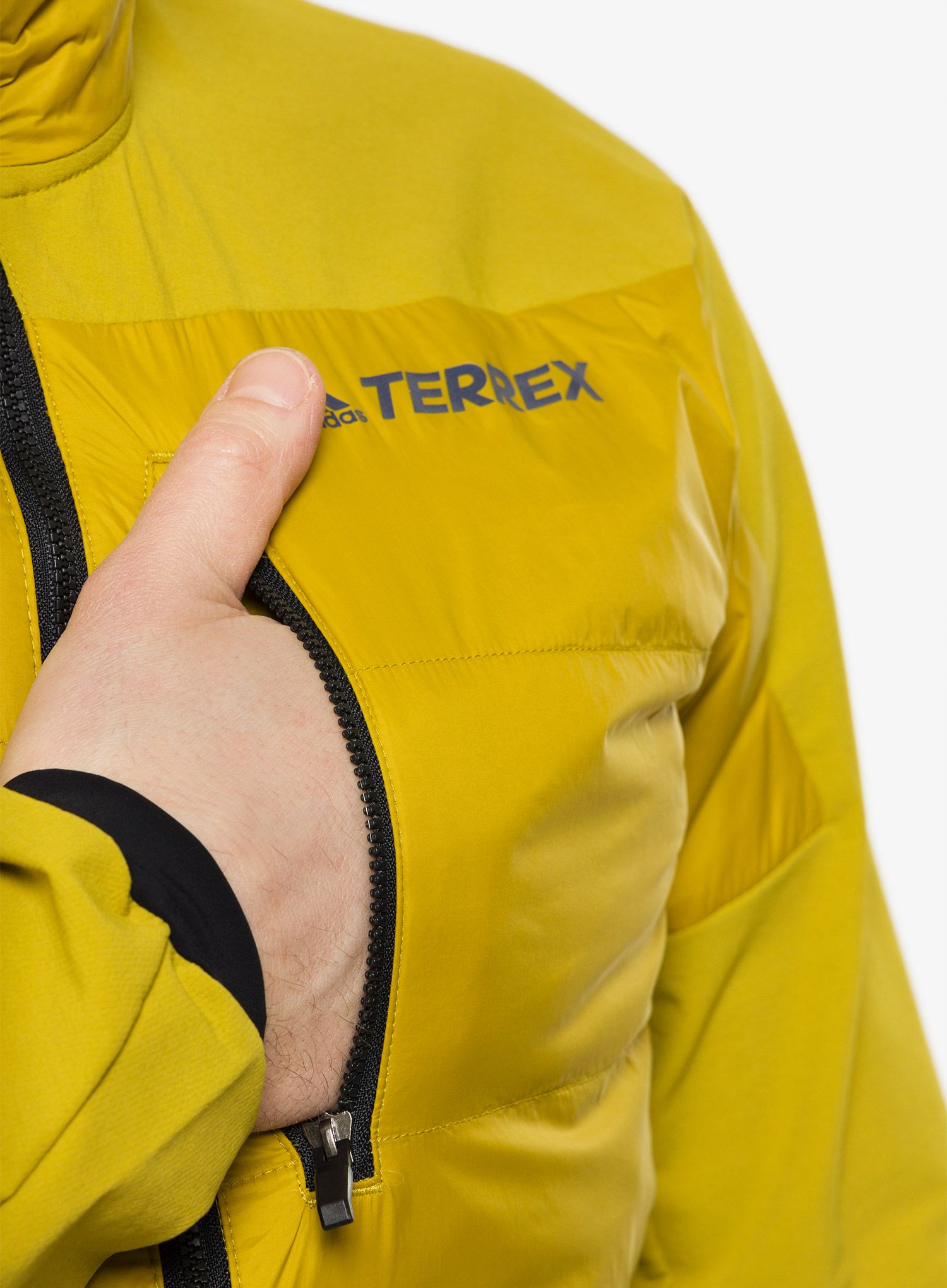 Hybridní bunda adidas TERREX Hybrid Insulation Jacket - pulse olive