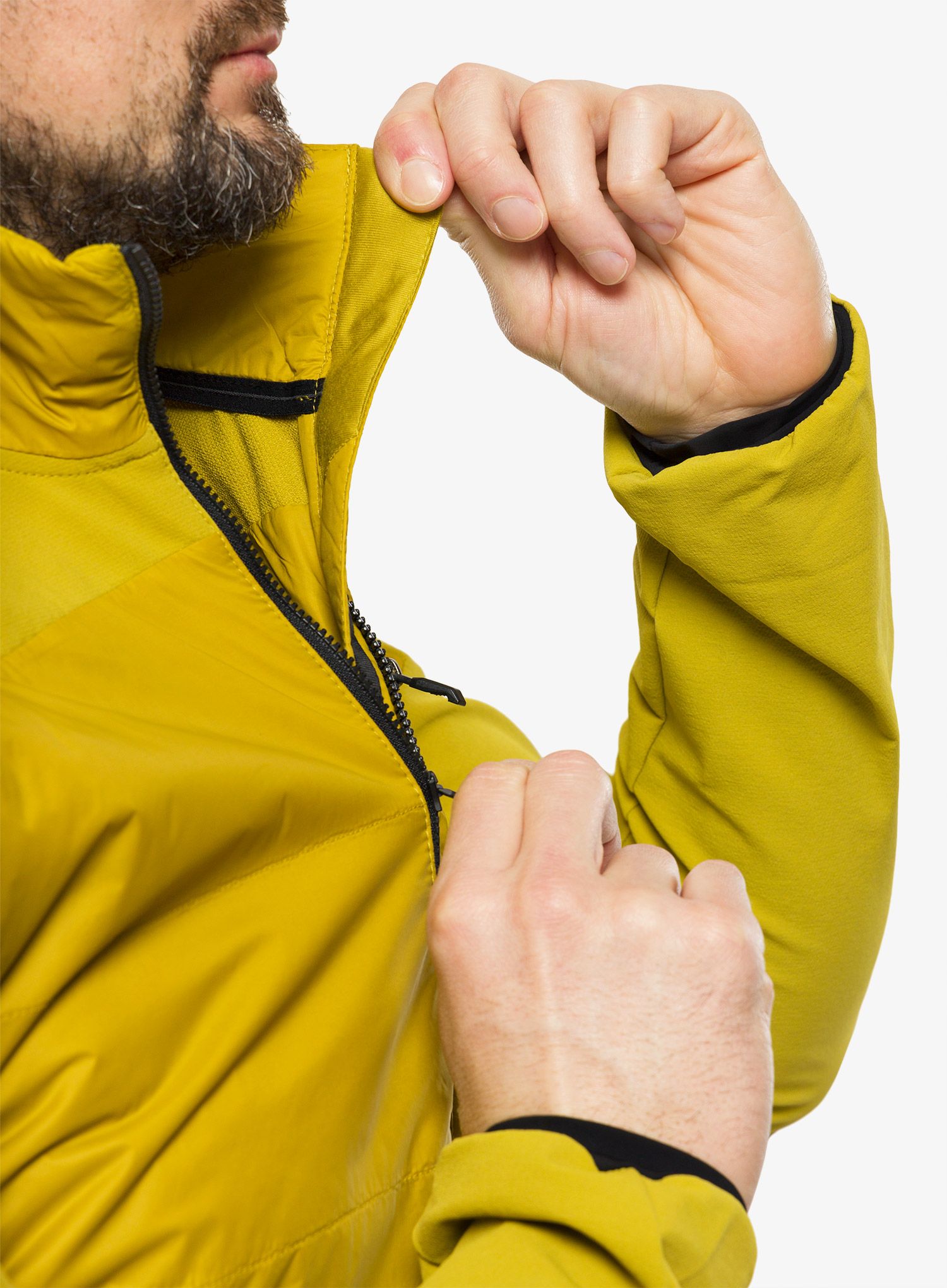 Hybridní bunda adidas TERREX Hybrid Insulation Jacket - pulse olive