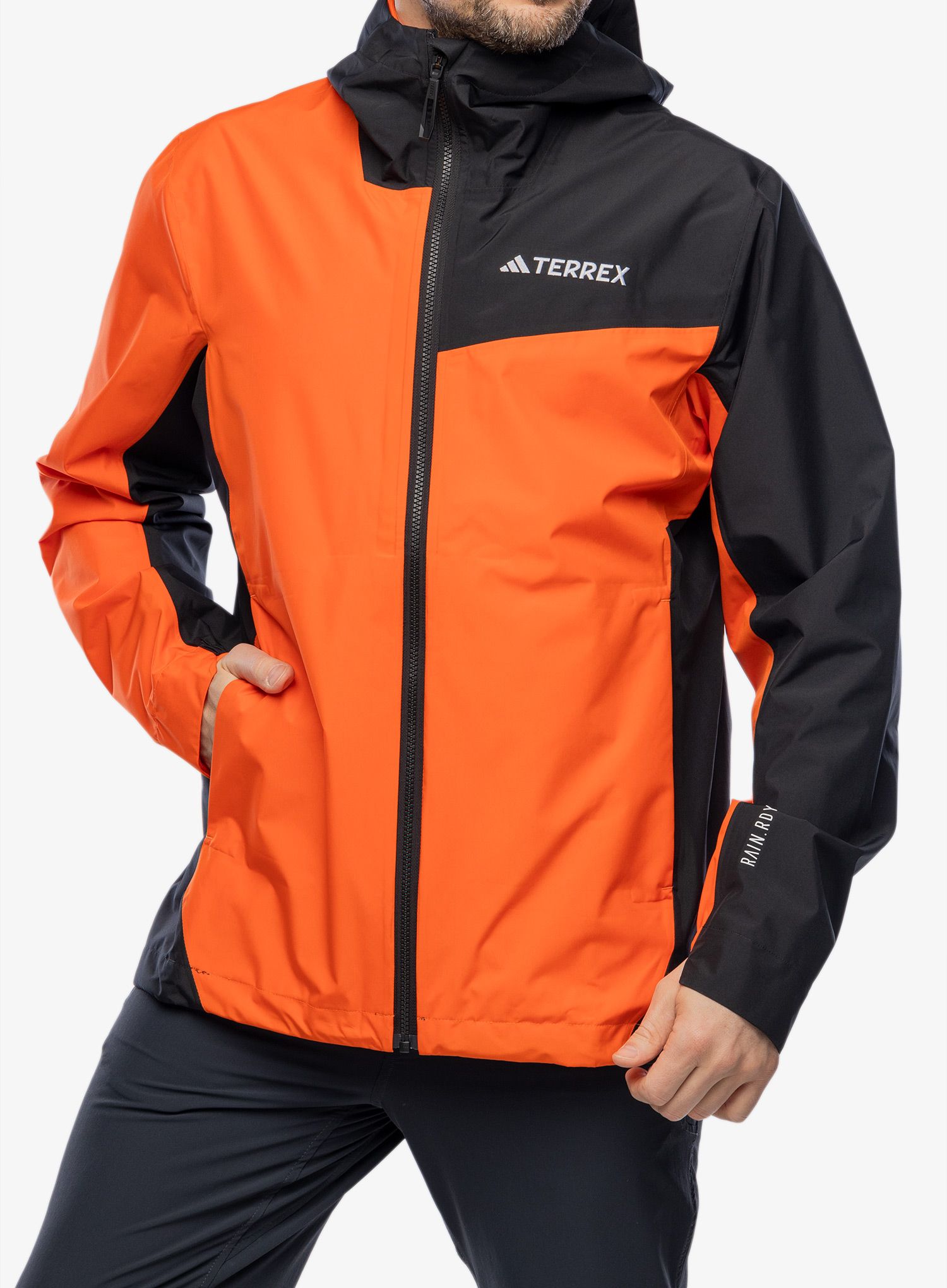 Bunda do deště adidas TERREX Multi 2.5L RAIN.RDY Jacket - semi impact orange/black