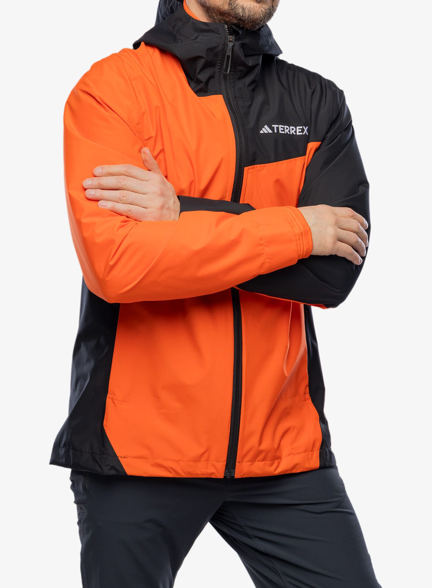 Bunda do deště adidas TERREX Multi 2.5L RAIN.RDY Jacket - semi impact orange/black