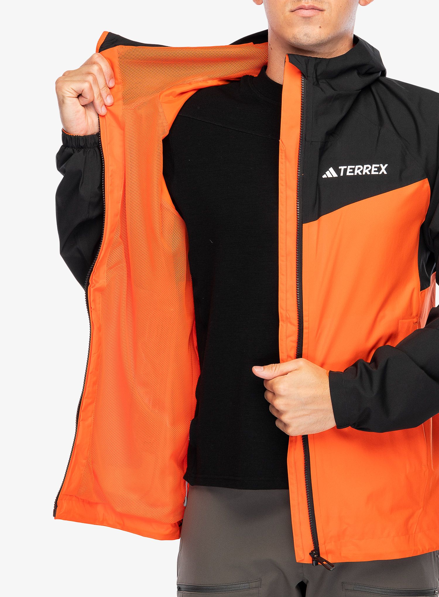 Bunda do deště adidas TERREX Multi 2L RAIN.RDY Jacket - semi impact orange/black