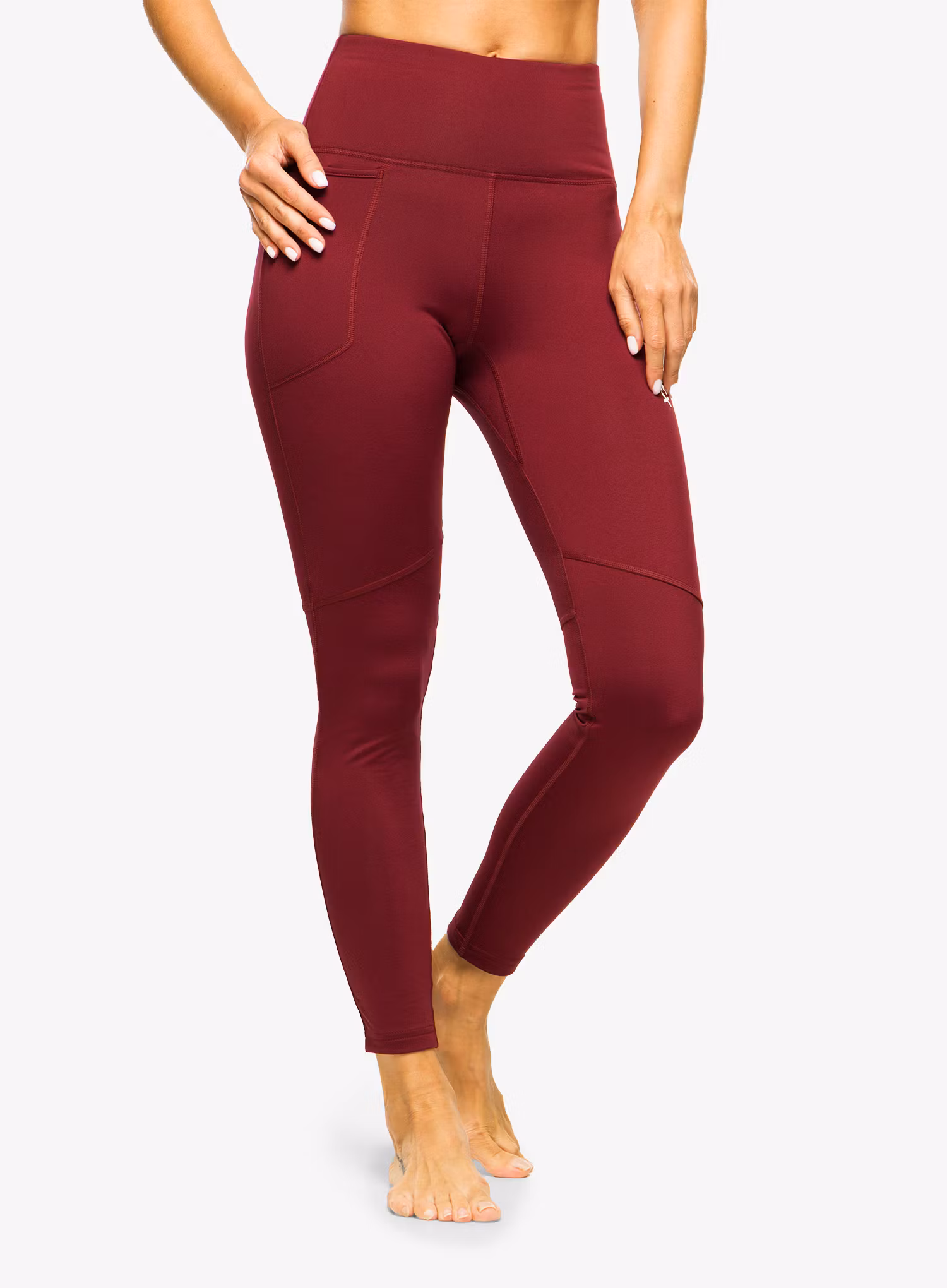 Dámské legíny adidas TERREX Multi Brushed Tights - shadow red