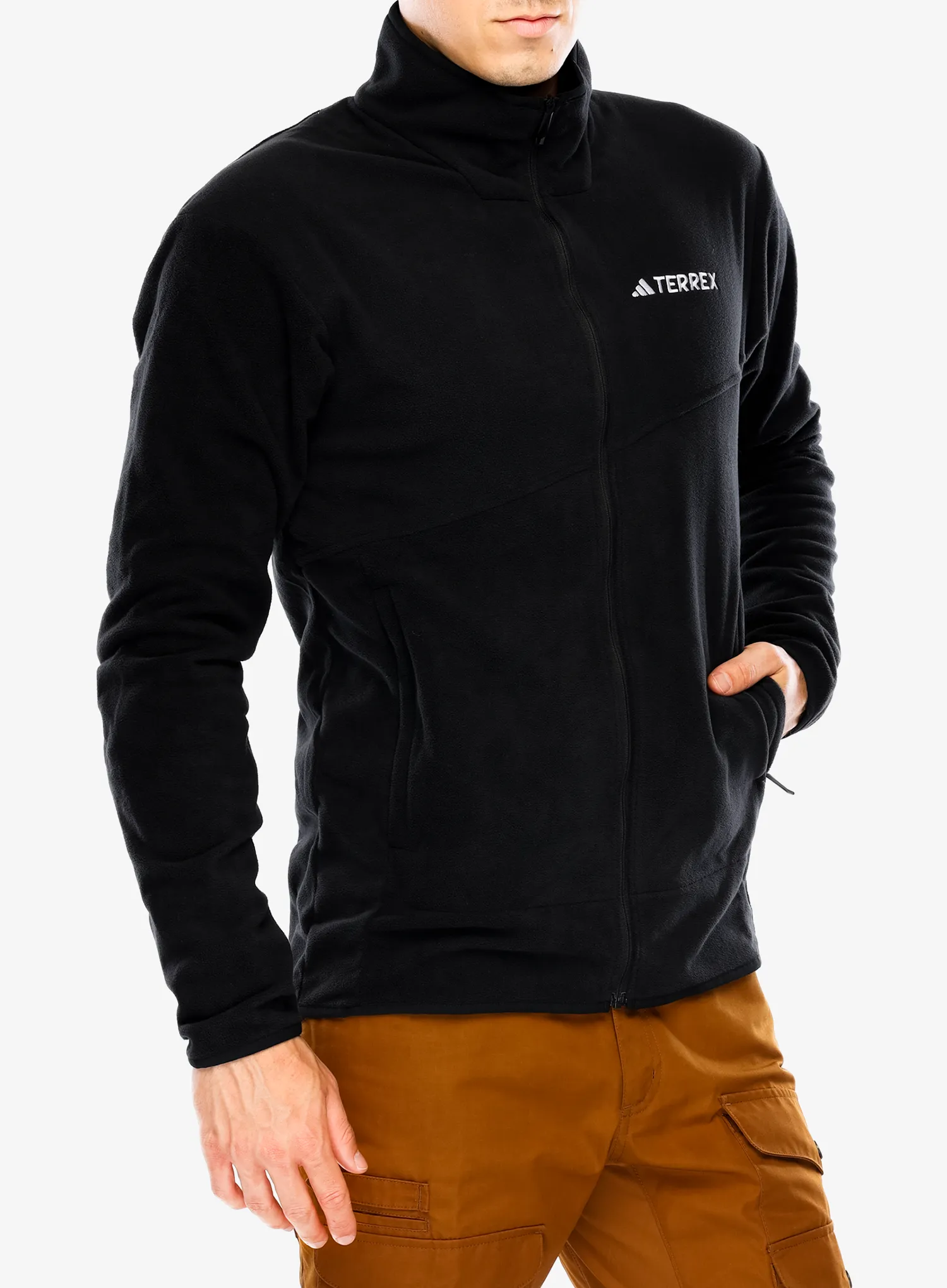 Mikina se zipem adidas TERREX Multi Full Zip Fleece Jacket - black