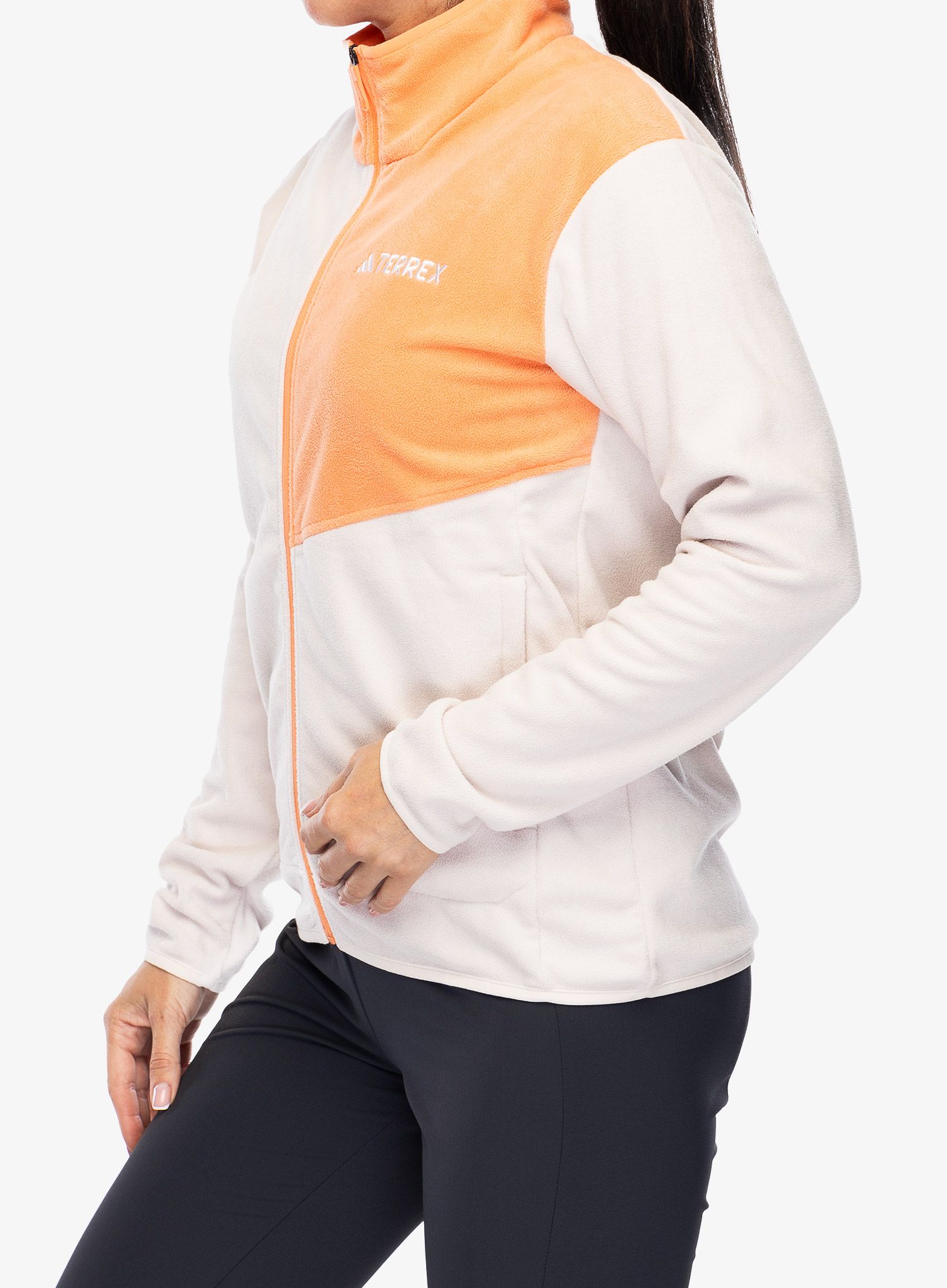 Dámská mikina se zipem adidas TERREX Multi Full Zip Fleece Jacket - putty mauve/amber tint